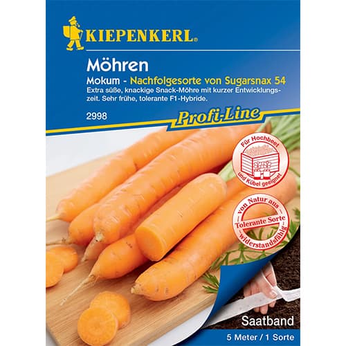 1 szt, Sárgarépa Mokum, magszalag - Magok: Mod de ambalare: 1 db