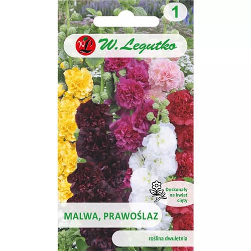 1 szt, Stockrose Mischung Legutko - Samen: Ilość w opakowaniu: 0.5 g