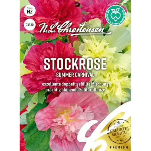 1 szt, Stockrose Summer Carnival - Samen: Ilość w opakowaniu: 1 Stück