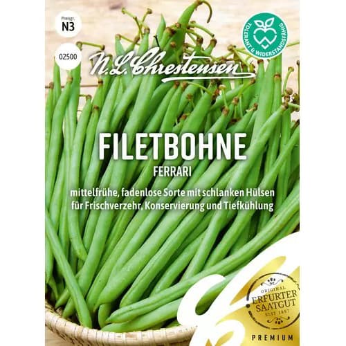 1 szt, Filetbohne Ferrari - Samen: Ilość w opakowaniu: 1 Stück