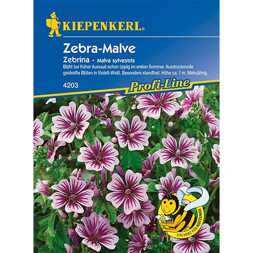 1 szt, Zebra - Malve Zebrina - Samen: Ilość w opakowaniu: 1 Stück
