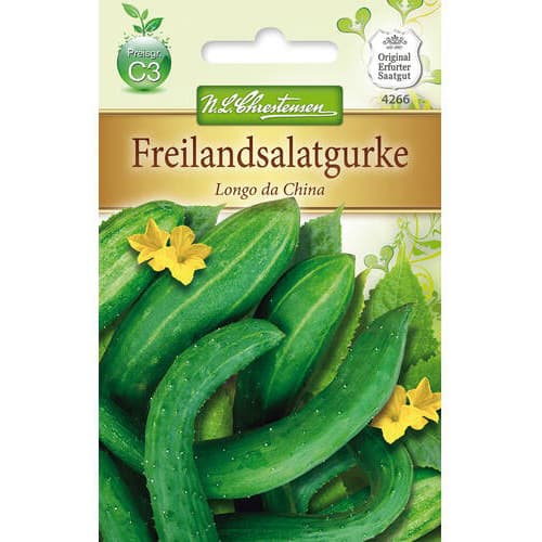 1 szt, Freilandsalatgurke Chinese Slangen - Samen: Ilość w opakowaniu: 1 Stück