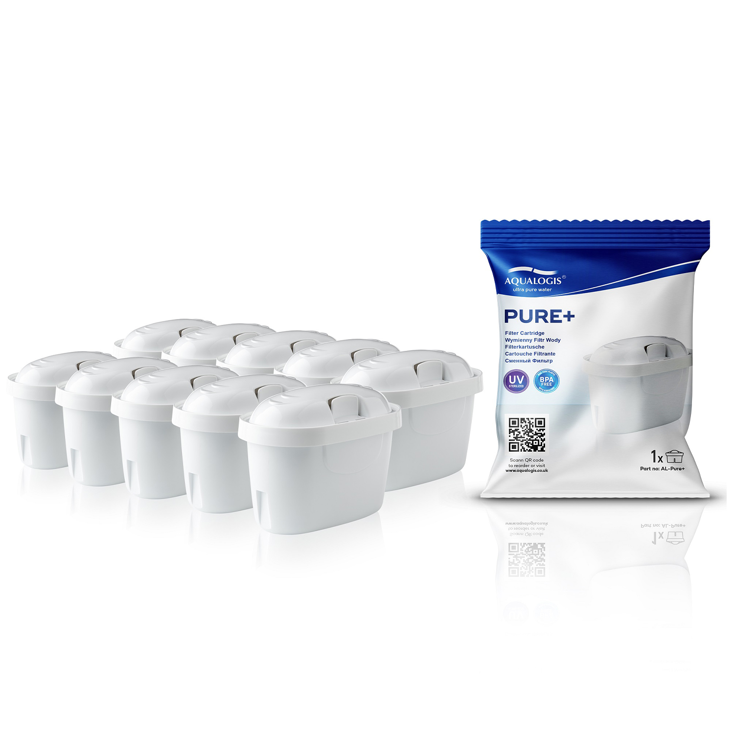 Wkład Filtrujący Pure+ Do Dzbanków Brita Maxtra+ Dafi Unimax (10 szt.)