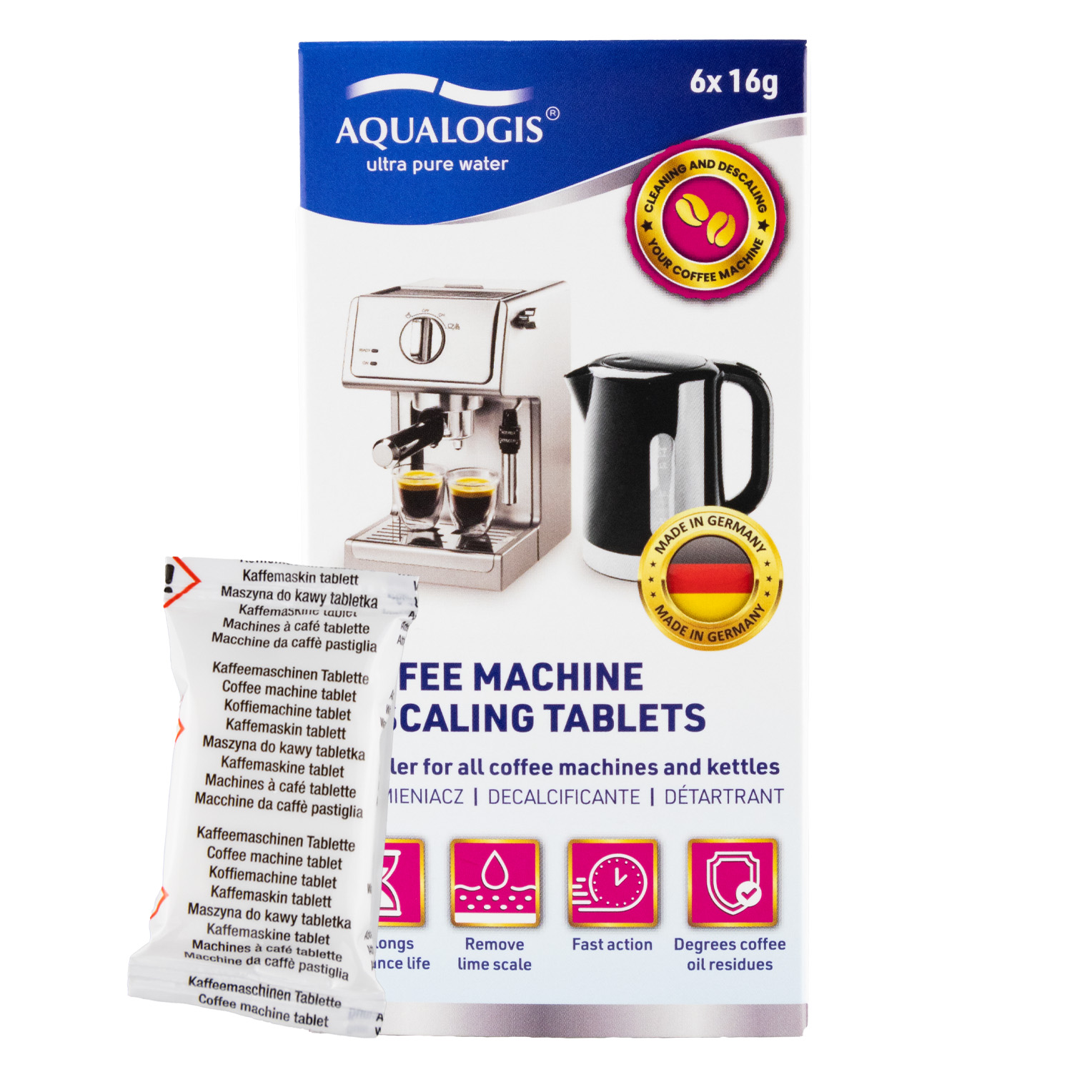 Tabletki Odkamieniające Decalc do Ekspresów Jura, Siemens, Krups, Miele 6szt