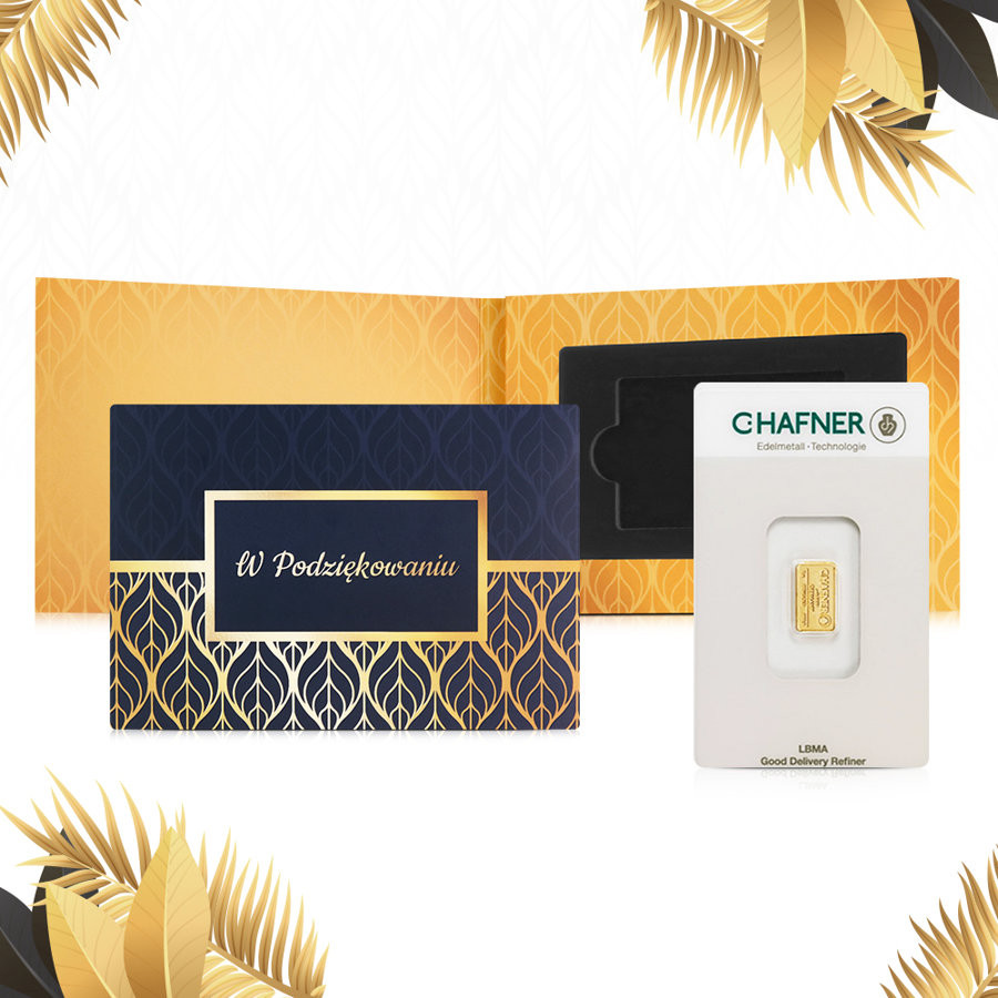 Opakowanie prezentowe na sztabkę - Podziękowanie - I - wysyłka 24 h! - Mennica Skarbowa