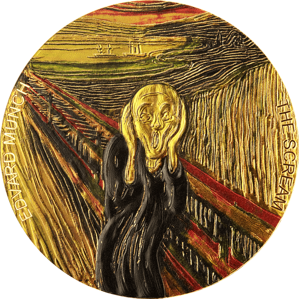 Srebrna moneta Złoci artyści: Krzyk 2022 2 uncje - wysyłka 24 h! - Mennica Skarbowa