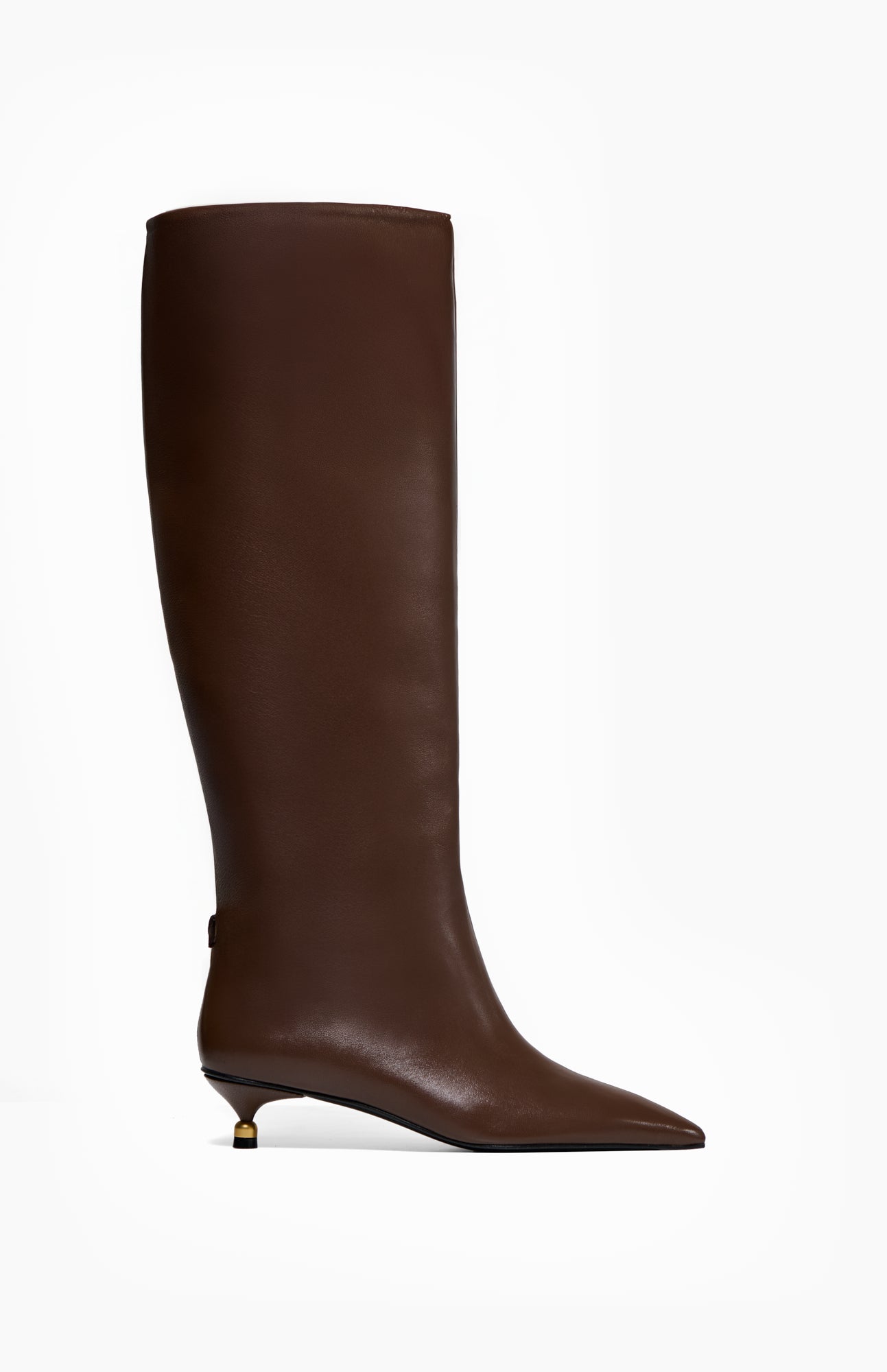 Skórzane kozaki damskie LISA DARK CHOCOLATE 36 - Vanda Novak