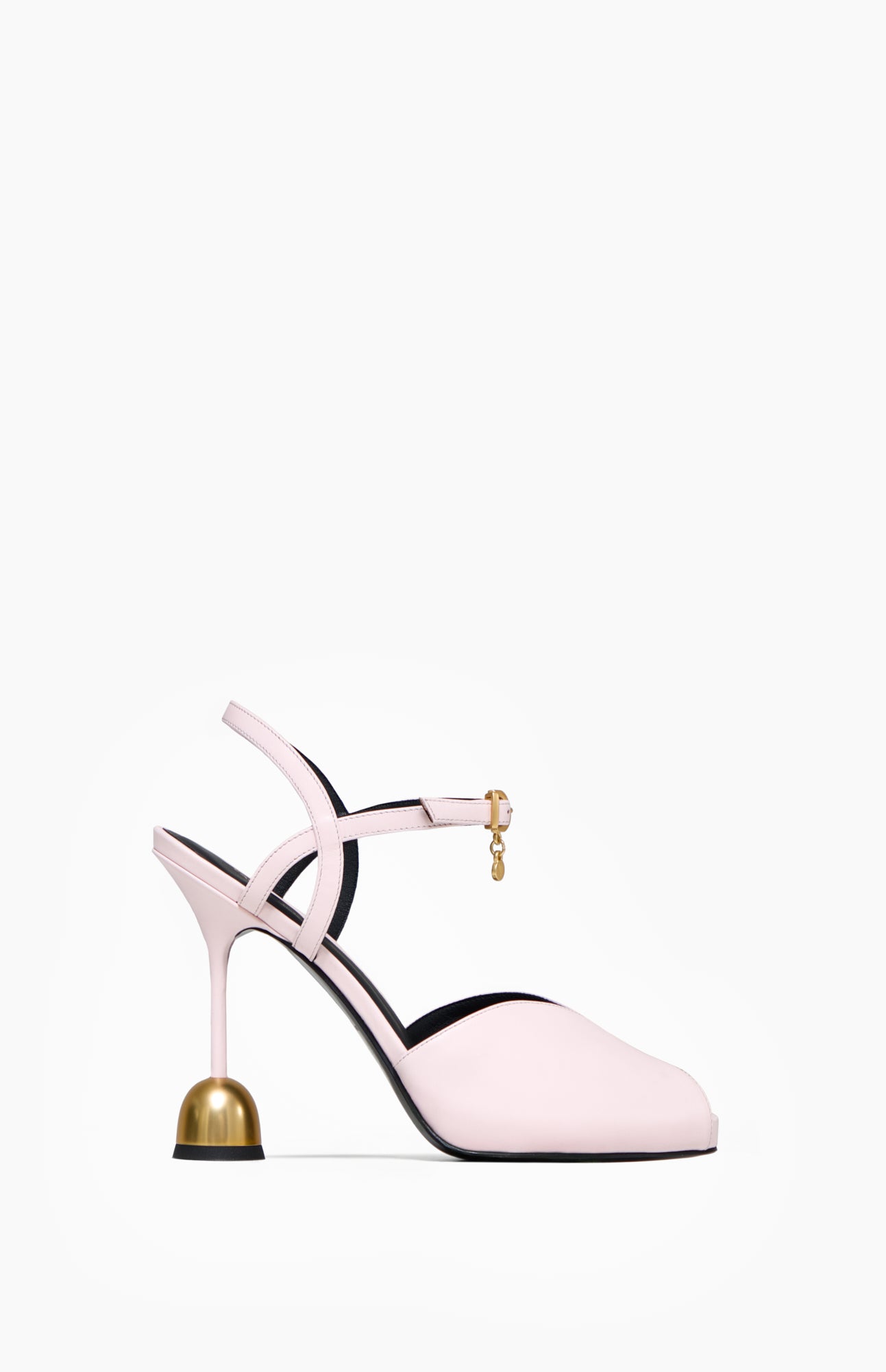 Sandały na obcasie MARILYN BABY PINK 38 - Vanda Novak