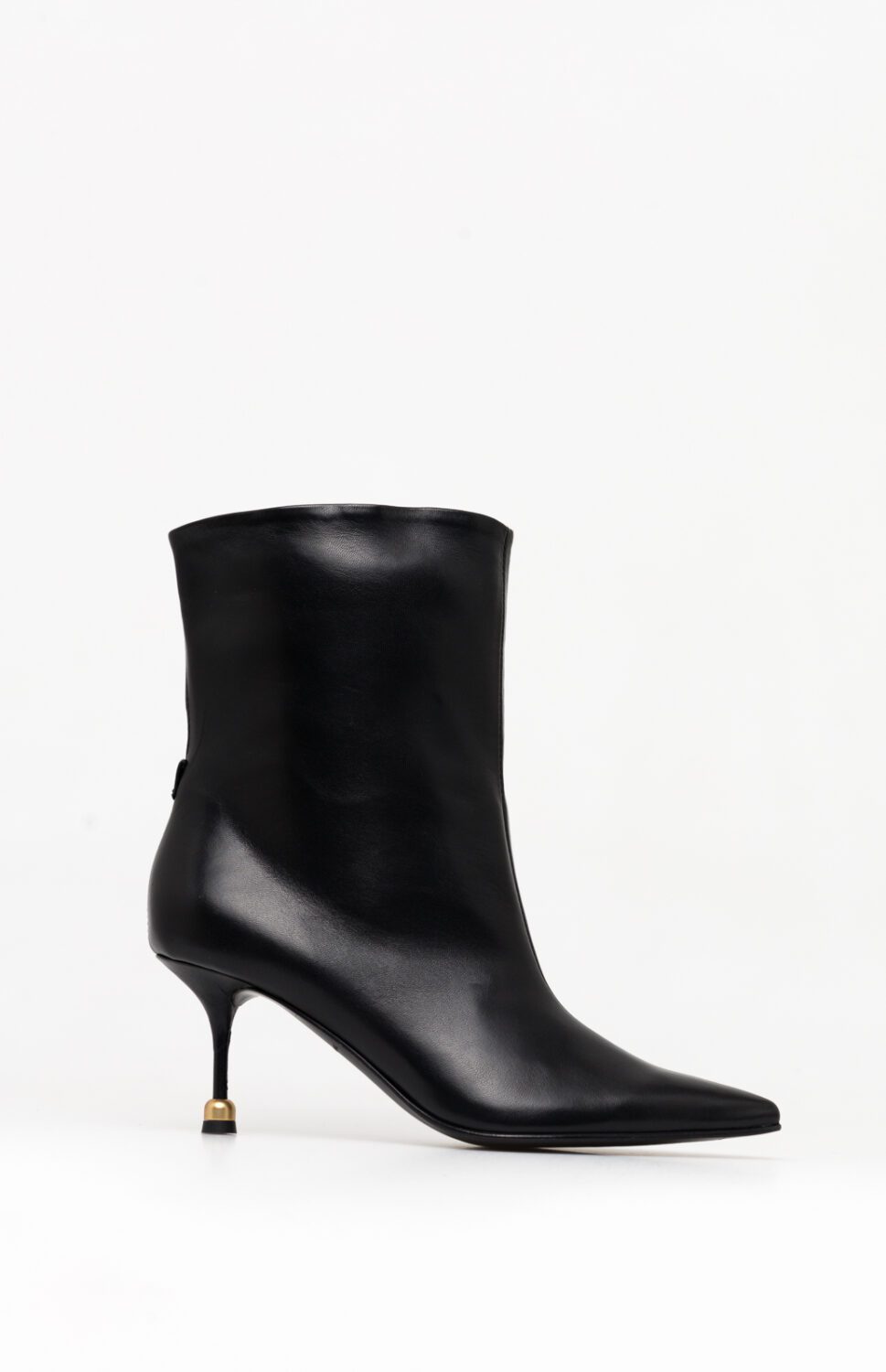 Skórzane botki damskie ELENA DEEP BLACK 36 - Vanda Novak