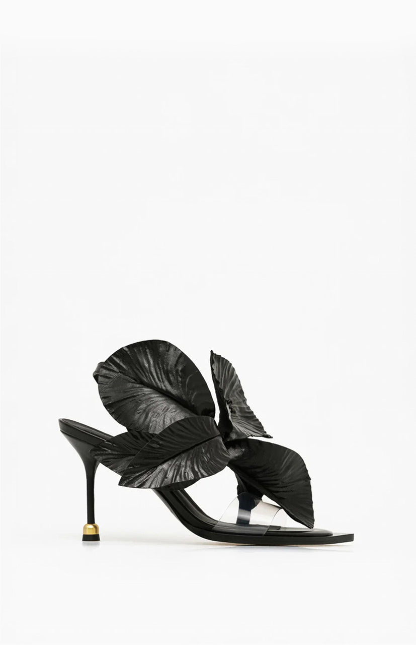 Sandały na obcasie DAISY DEEP BLACK 35 - Vanda Novak