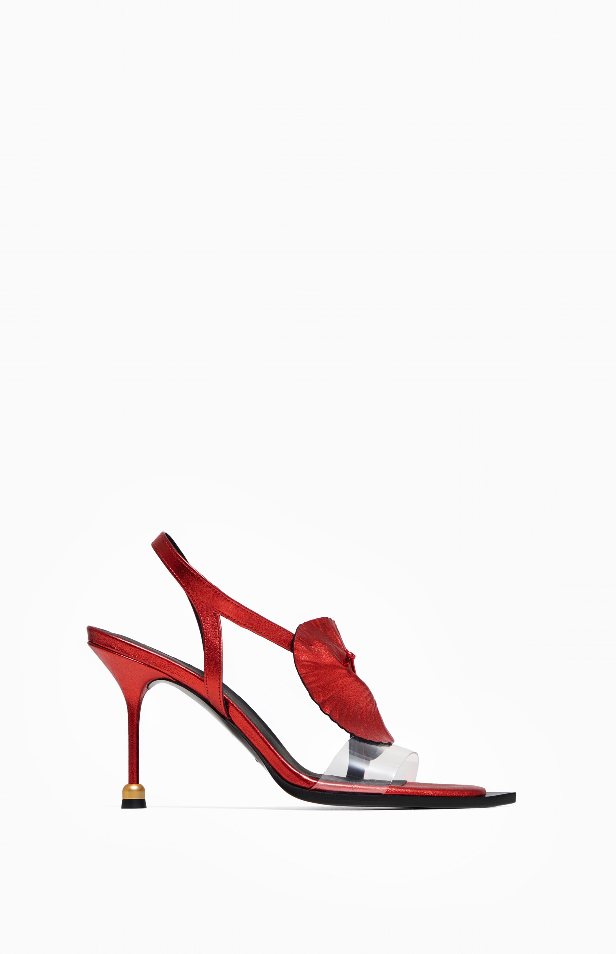 Skórzane sandały GLORIA CHERRY RED 35 - Vanda Novak