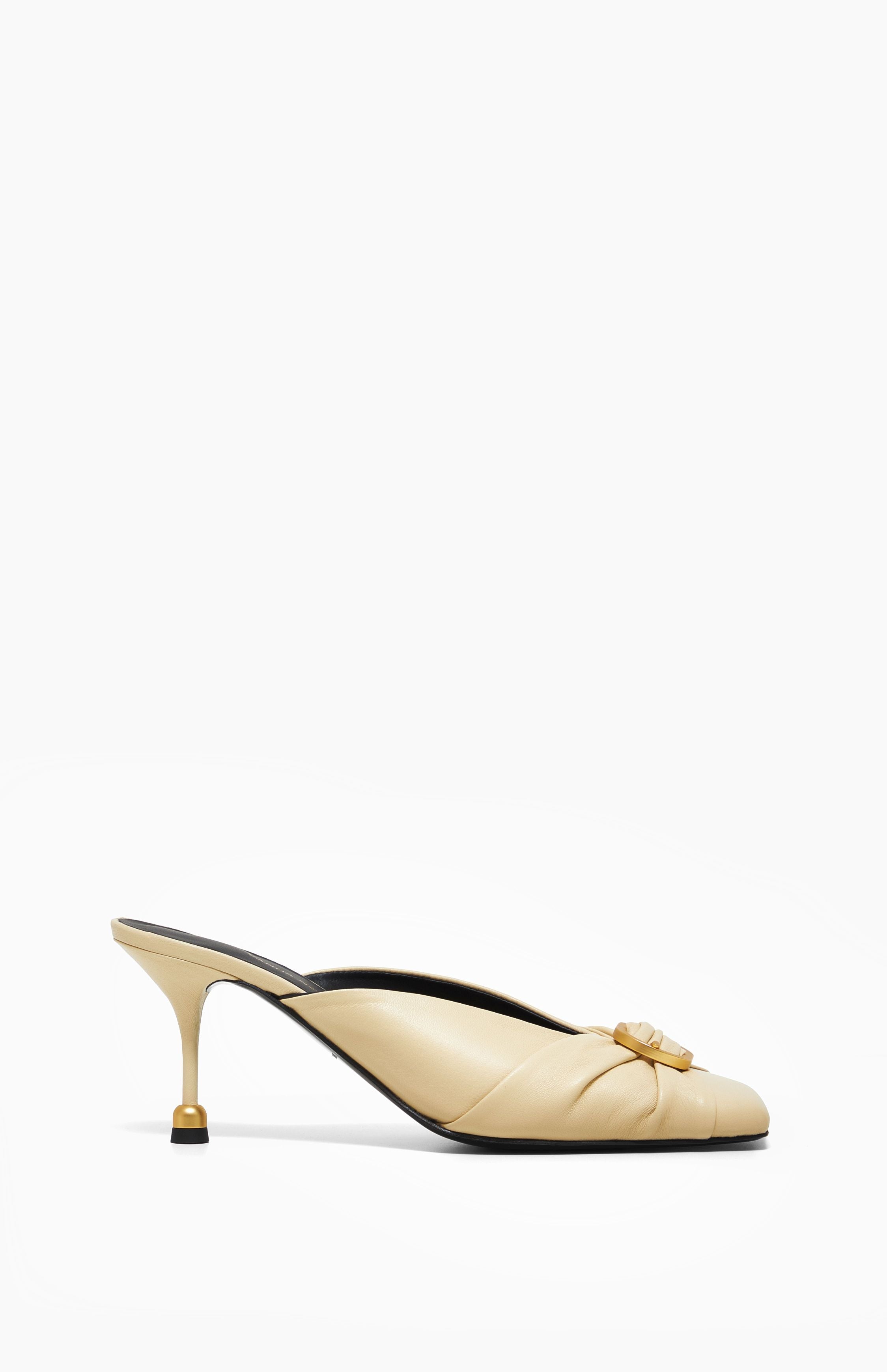 Klapki na obcasie AMANDA IVORY 36 - Vanda Novak