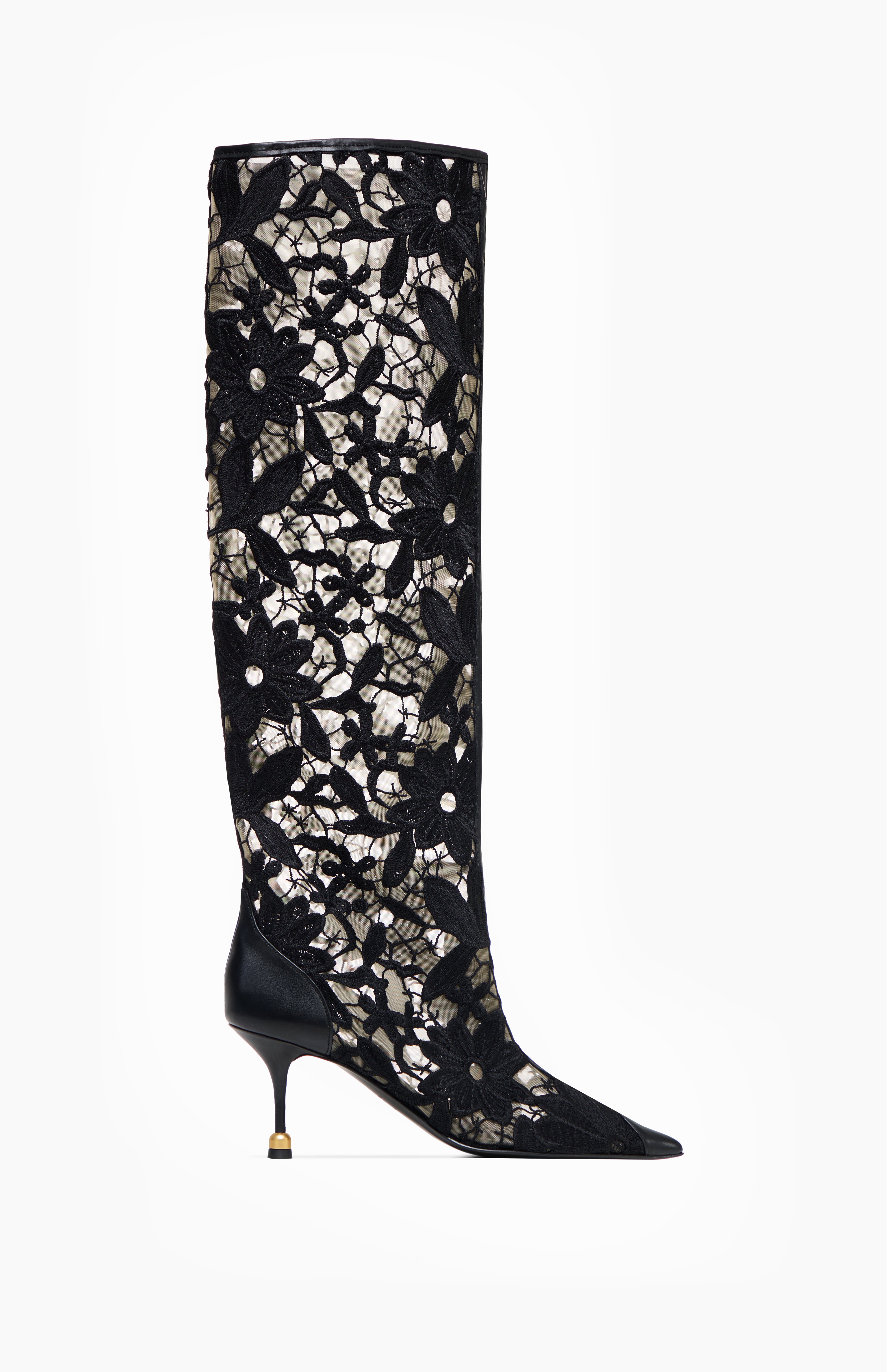 Skórzane kozaki damskie KAJA ONYX BLACK 36 - Vanda Novak