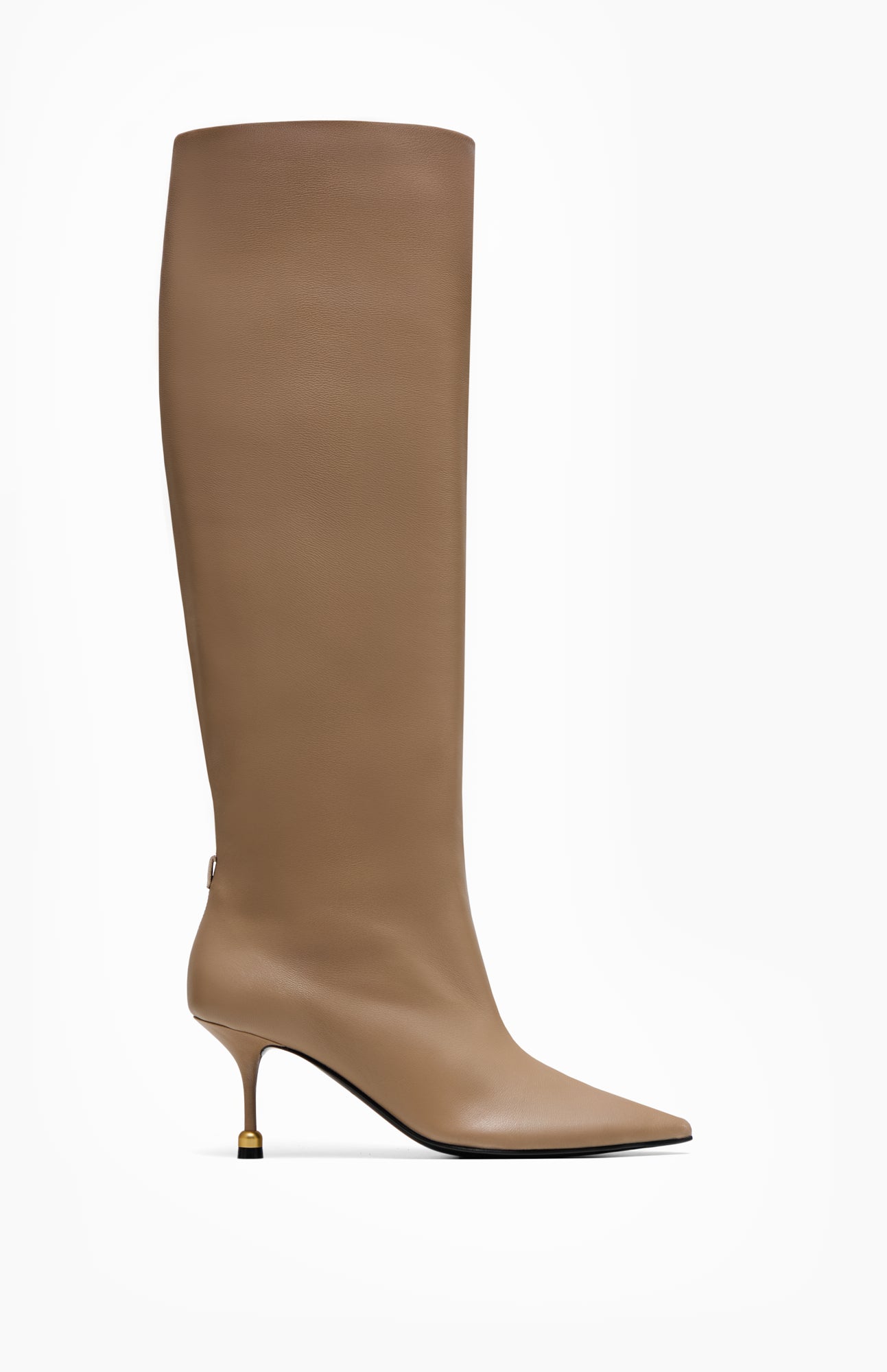 Skórzane kozaki damskie KAJA CAPPUCCINO 37 - Vanda Novak