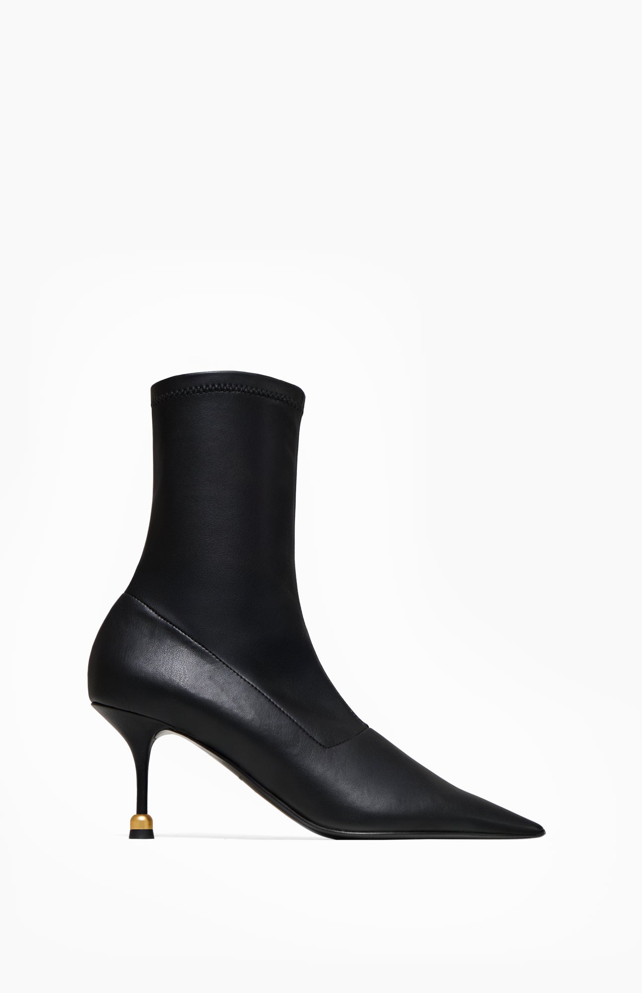 Skórzane botki damskie VERA DEEP BLACK 35 - Vanda Novak