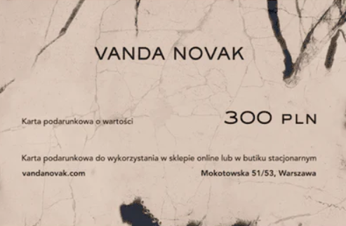 Karta Podarunkowa 300zł - Vanda Novak