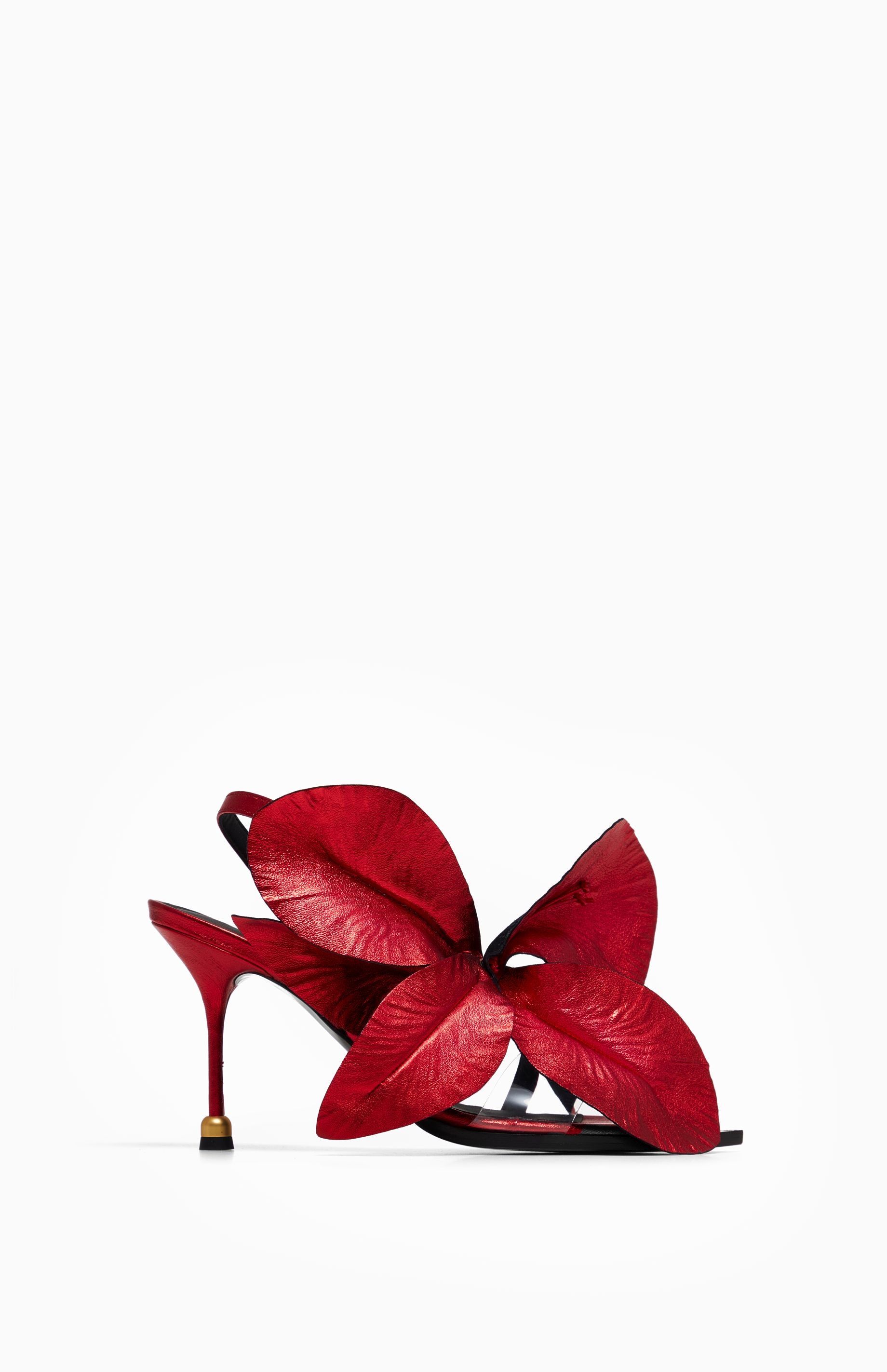 Skórzane sandały DAISY CHERRY RED 37 - Vanda Novak