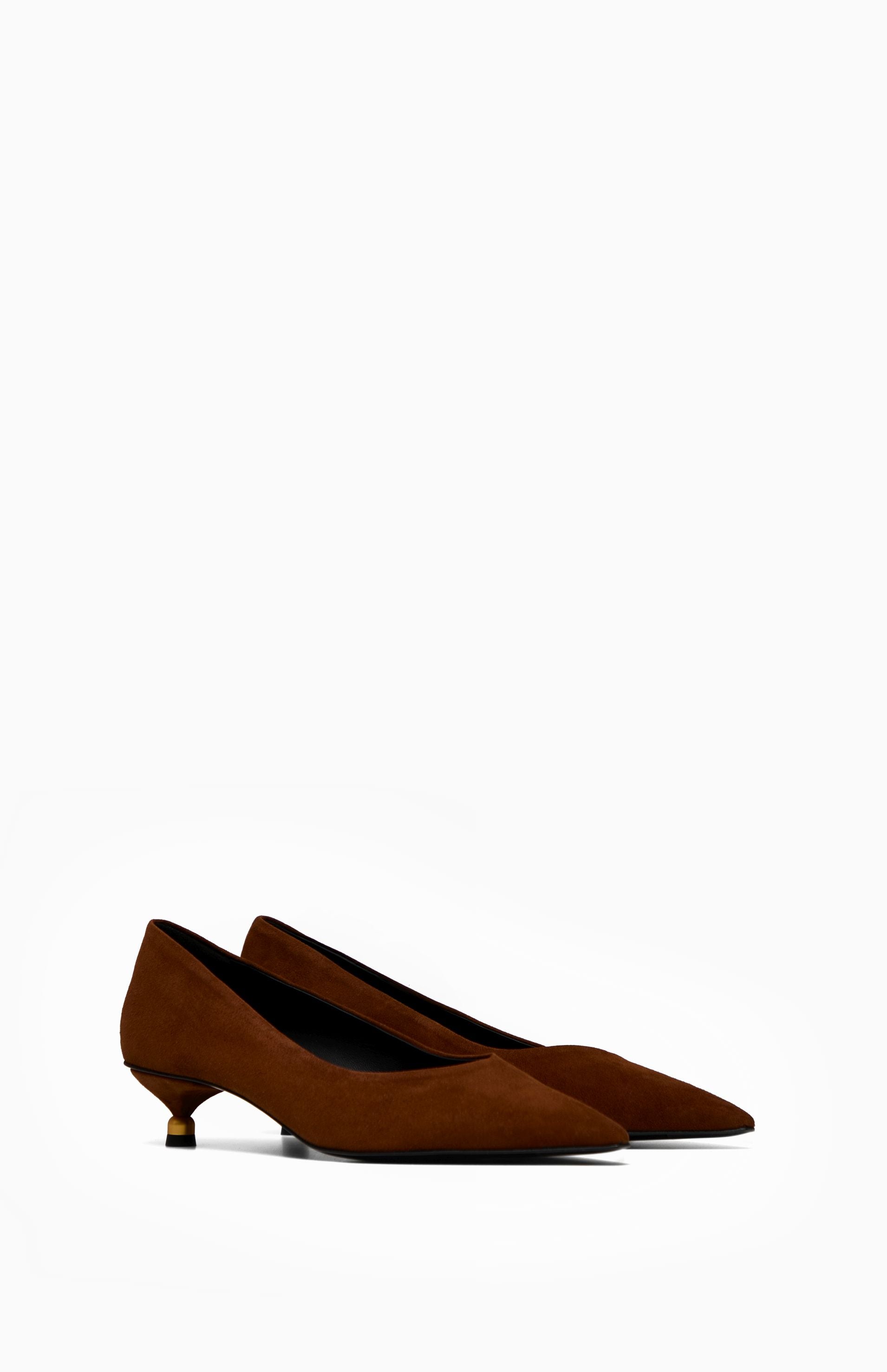 Eleganckie czółenka DIANA WARM WALNUT 35 - Vanda Novak