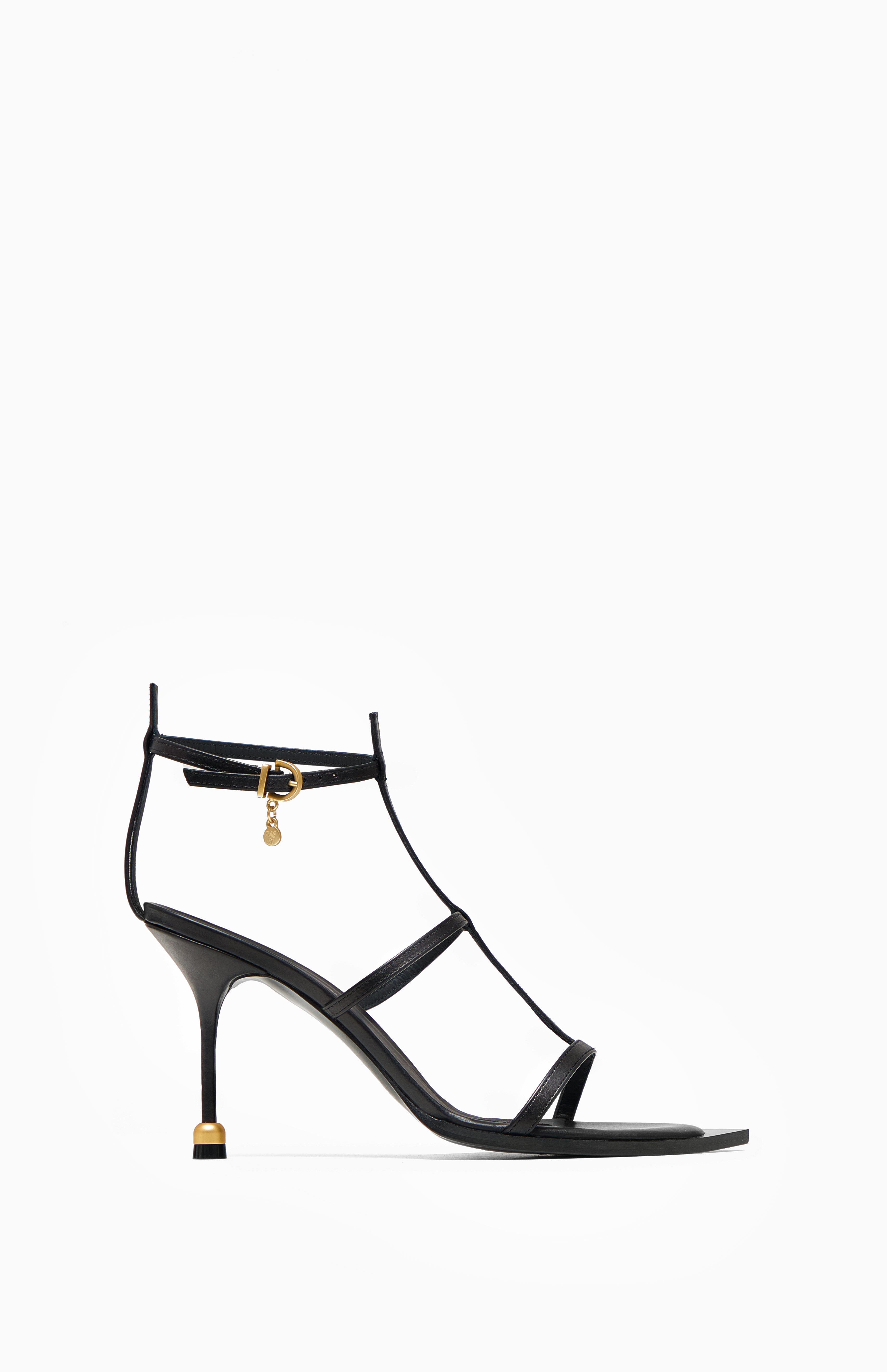 Sandały na obcasie HOLLY DEEP BLACK 37 - Vanda Novak