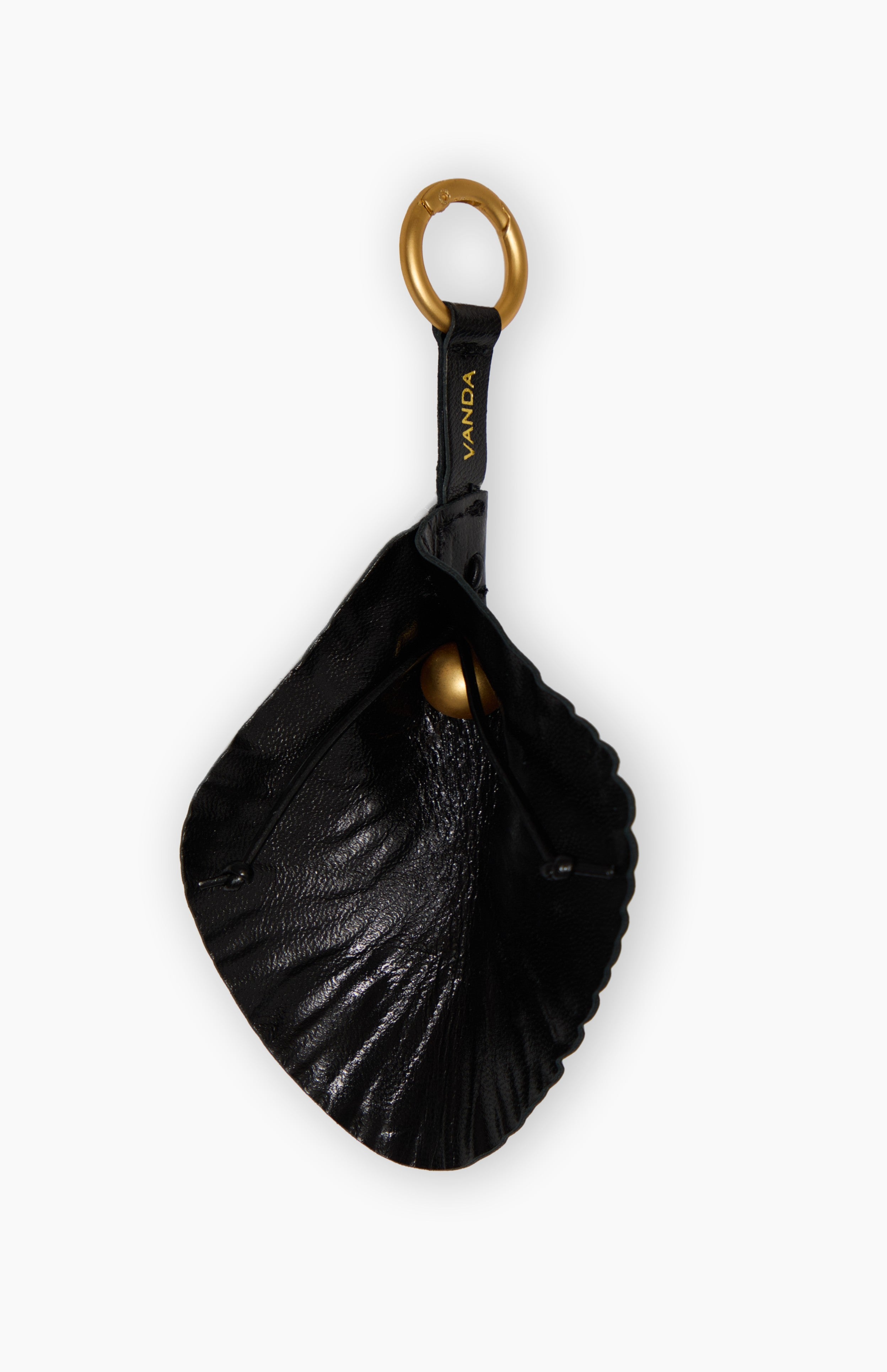 KEYCHAIN ORCHID DEEP BLACK - Vanda Novak