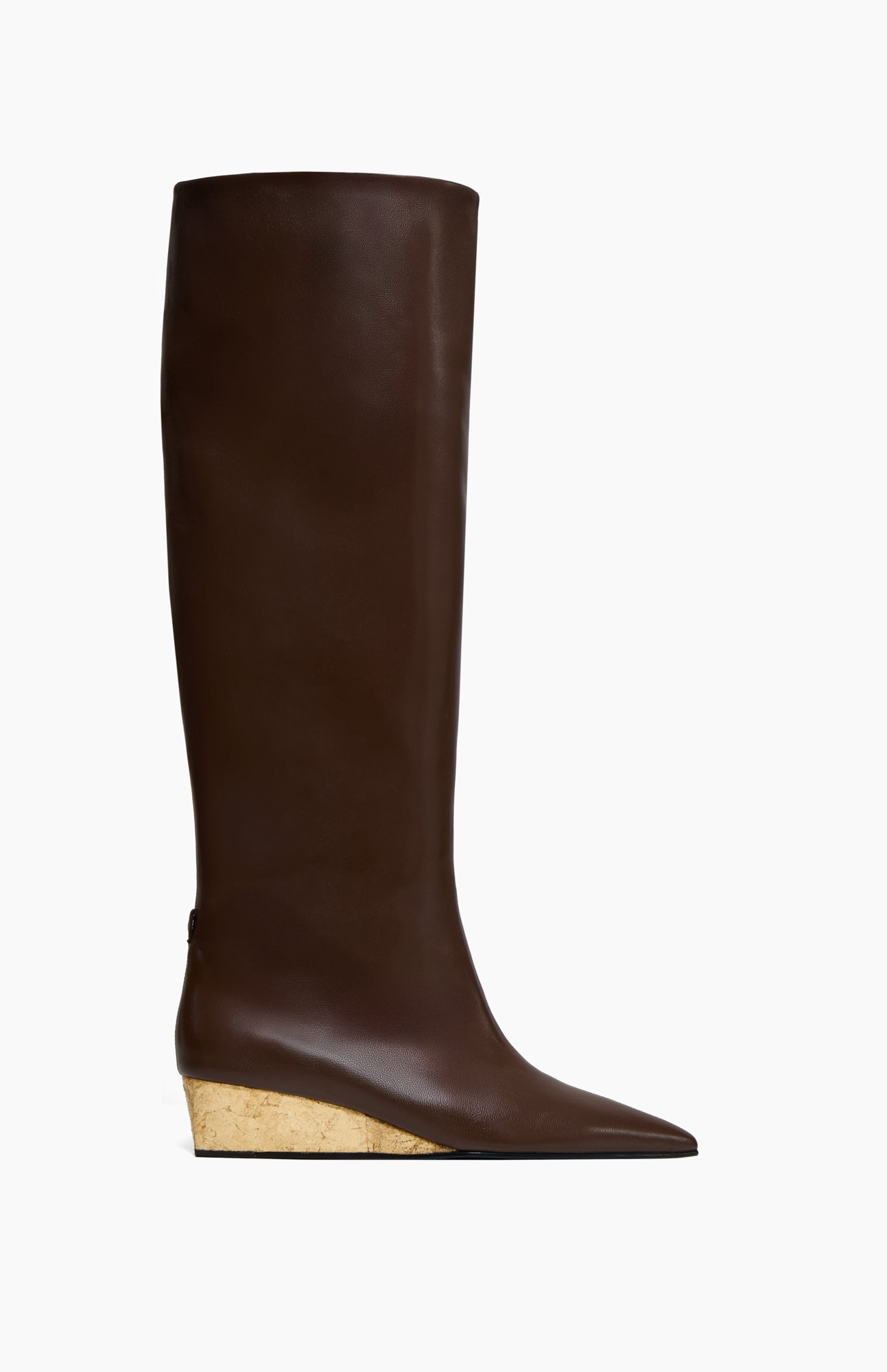 Skórzane kozaki damskie SOPHIA DARK CHOCOLATE 37 - Vanda Novak