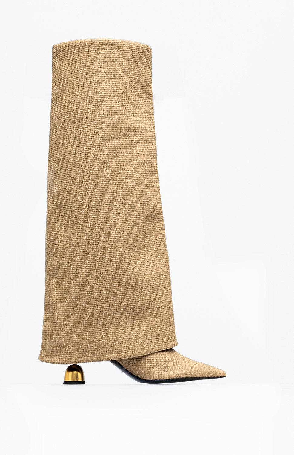 Skórzane kozaki damskie LAUREN GRAY JUTE 40 - Vanda Novak