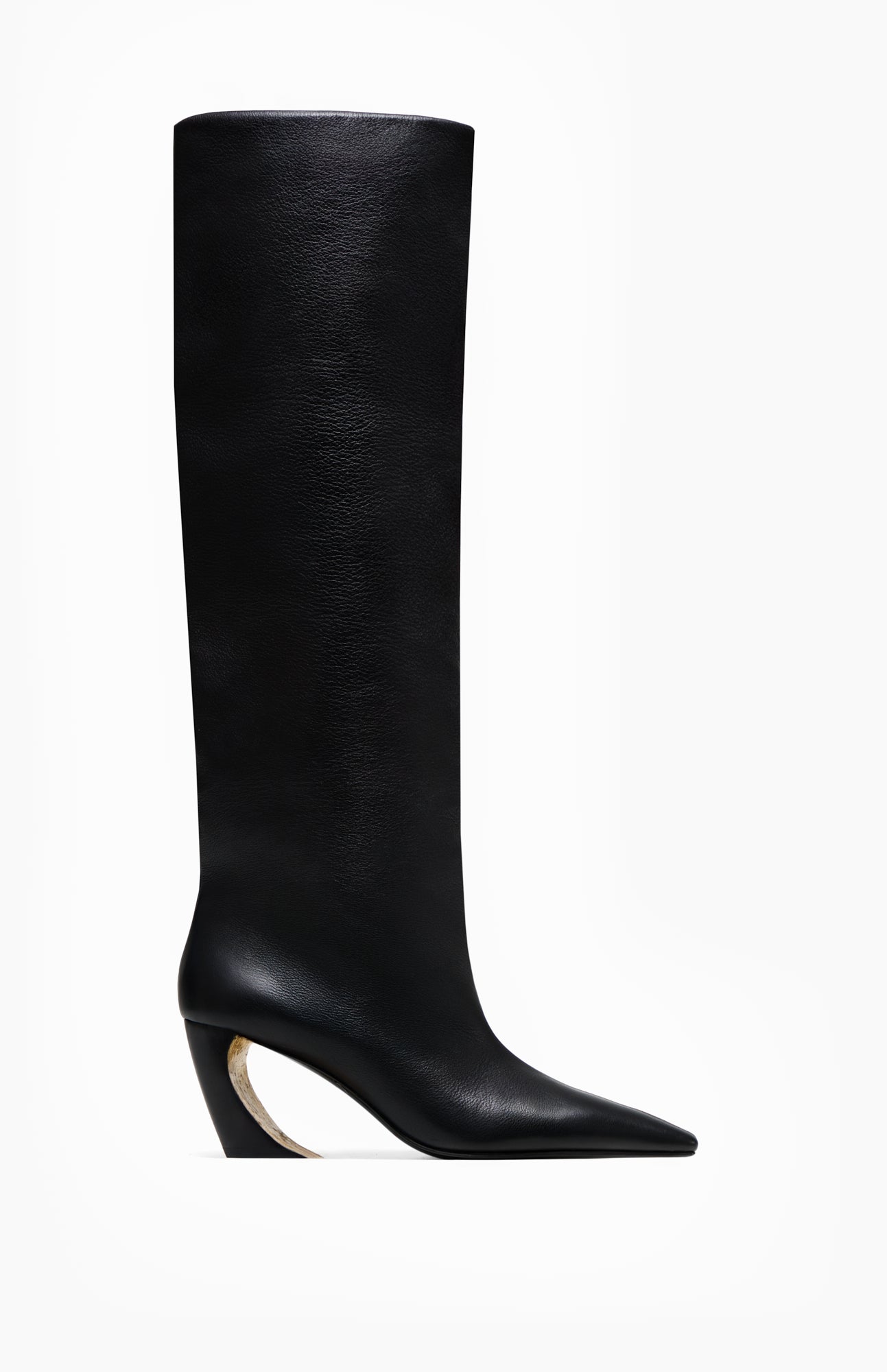 Skórzane kozaki damskie VENUS DEEP BLACK 36 - Vanda Novak