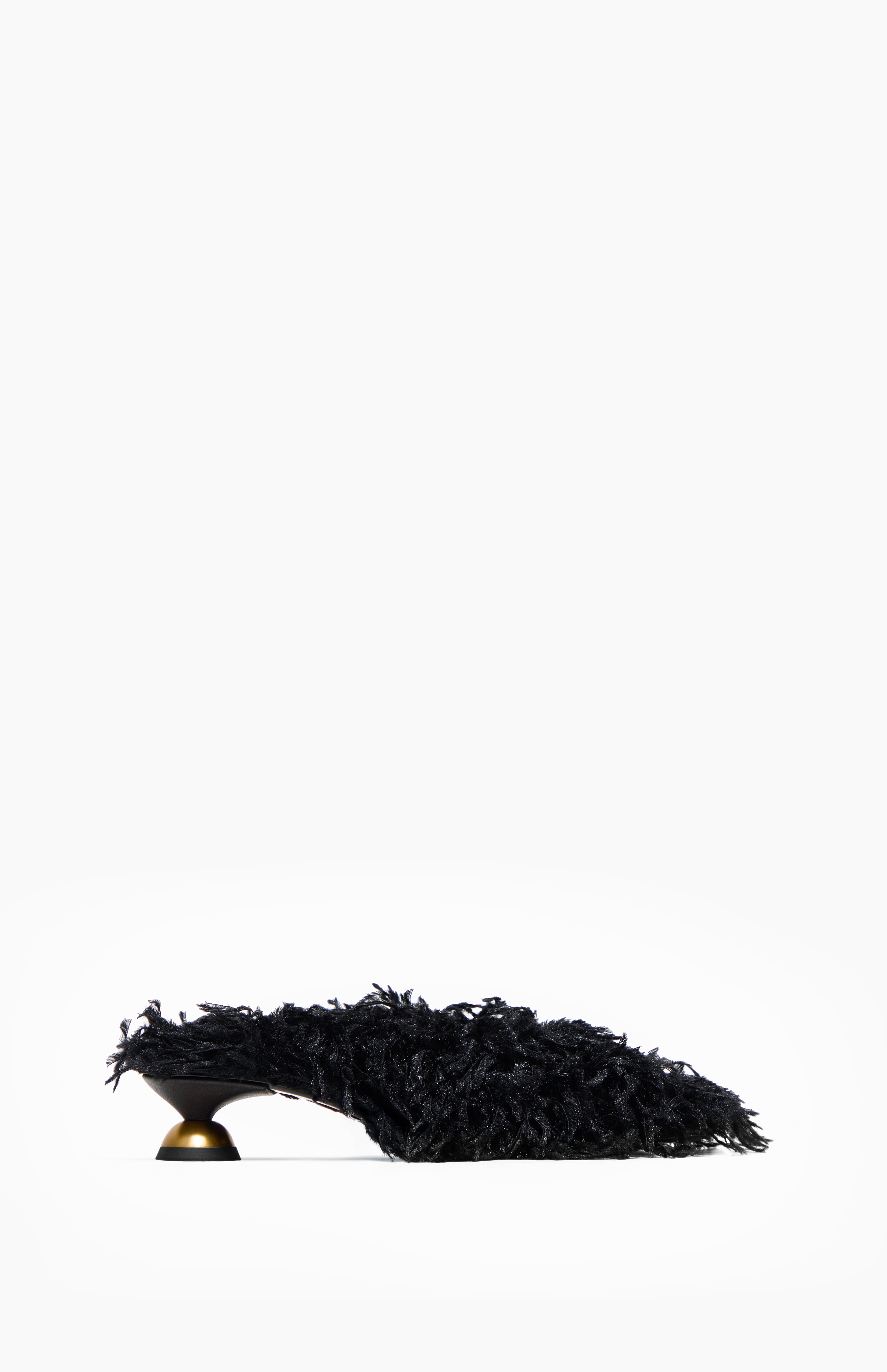 Czółenka na obcasie TERESA DARK FLUFFY 35 - Vanda Novak