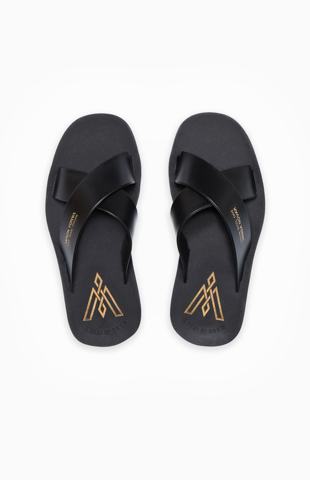 Letnie klapki NIKKI DEEP BLACK 35-36 - Vanda Novak