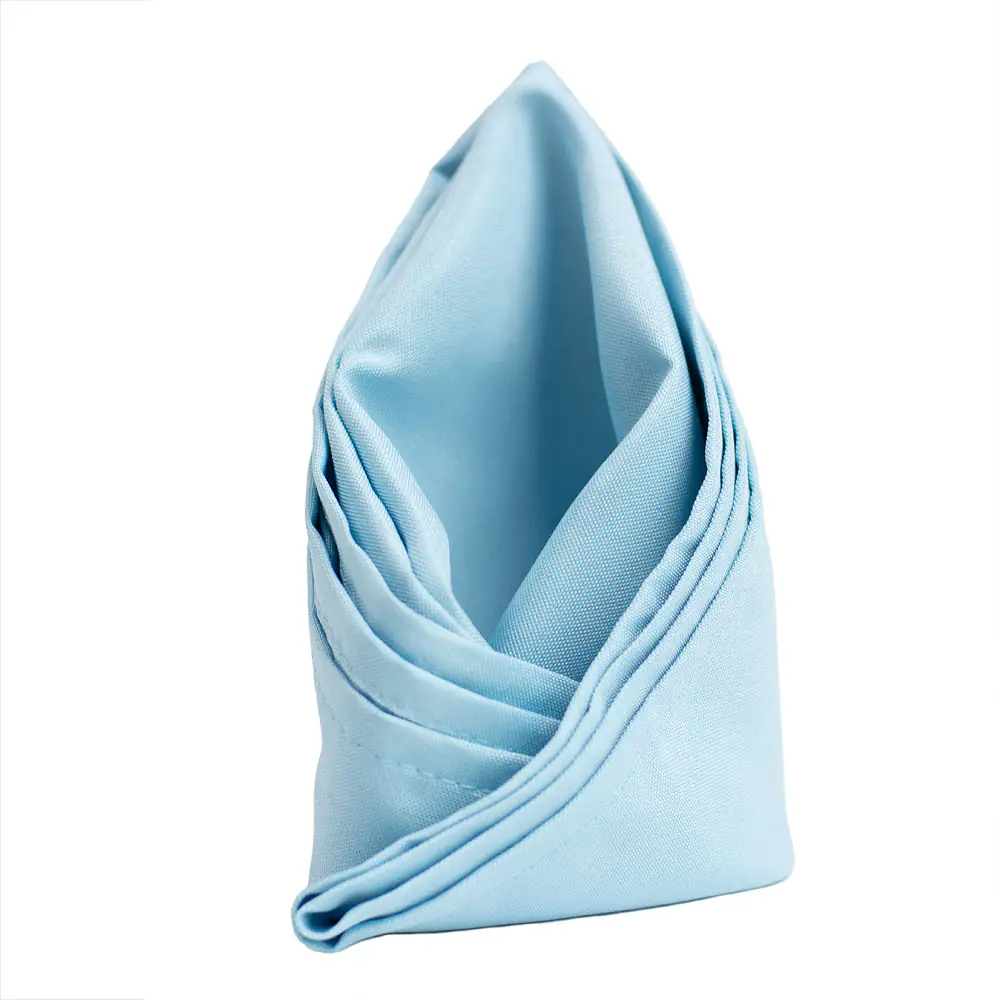 Serwetka bankietowa 50×50cm błękitna gładka