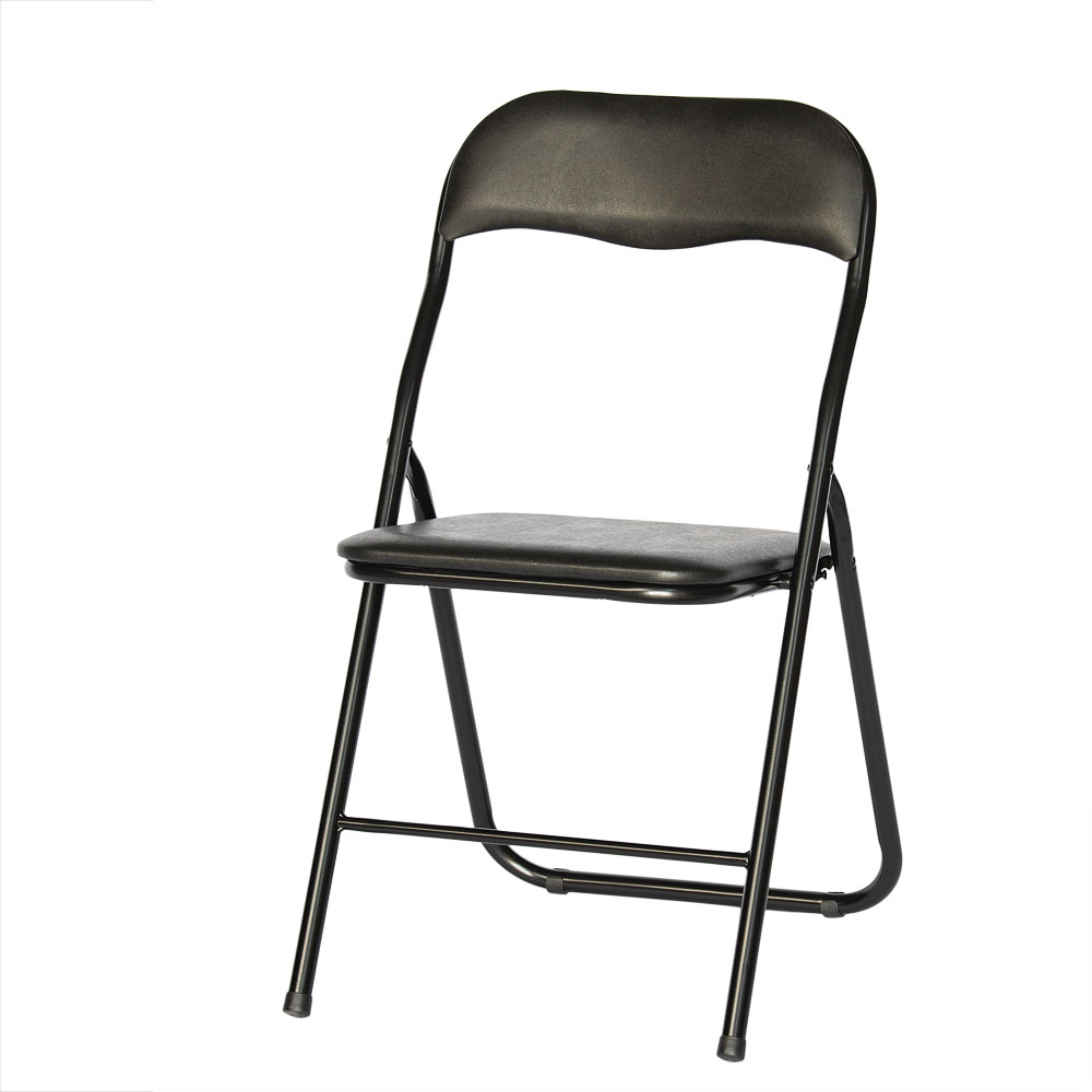 Krzesło składane biurowe ogrodowe Black Premium