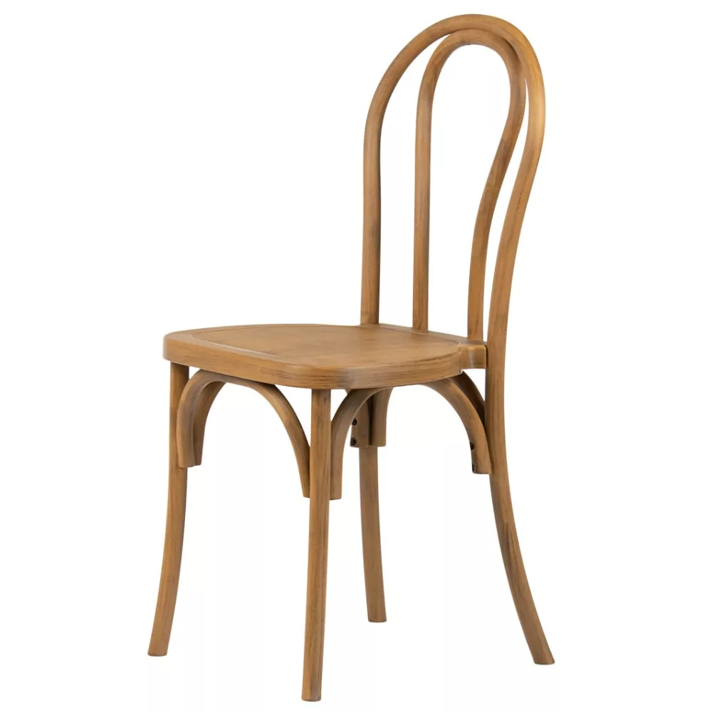 Krzesło kuchenne klasyczne rustykalne Vintage – Imitacja drewna