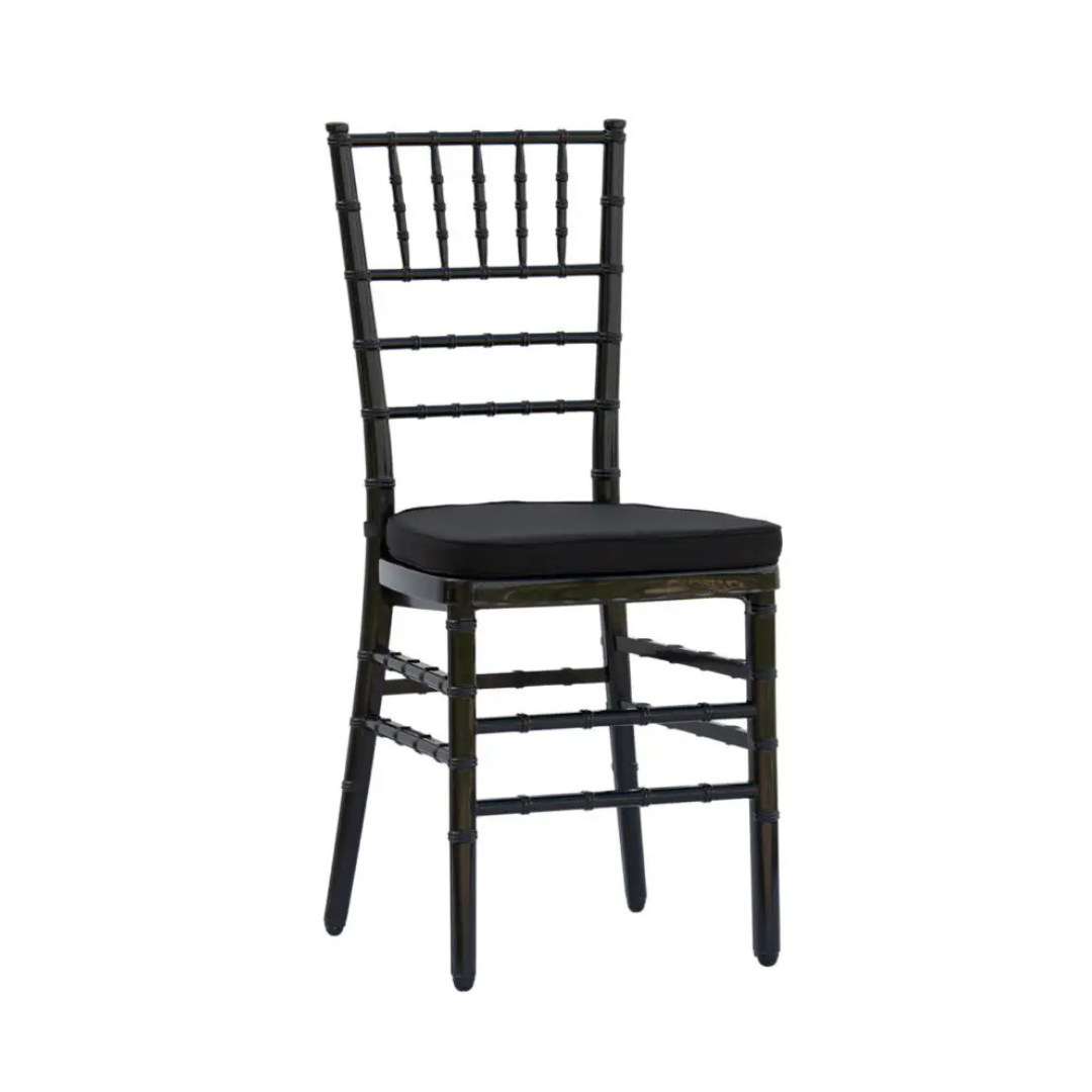 Krzesło weselne amerykańskie Chiavari – kolor czarny PP