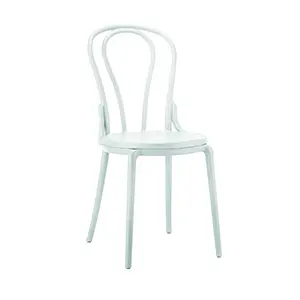Krzesło kuchenne klasyczne rustykalne Vintage - białe
