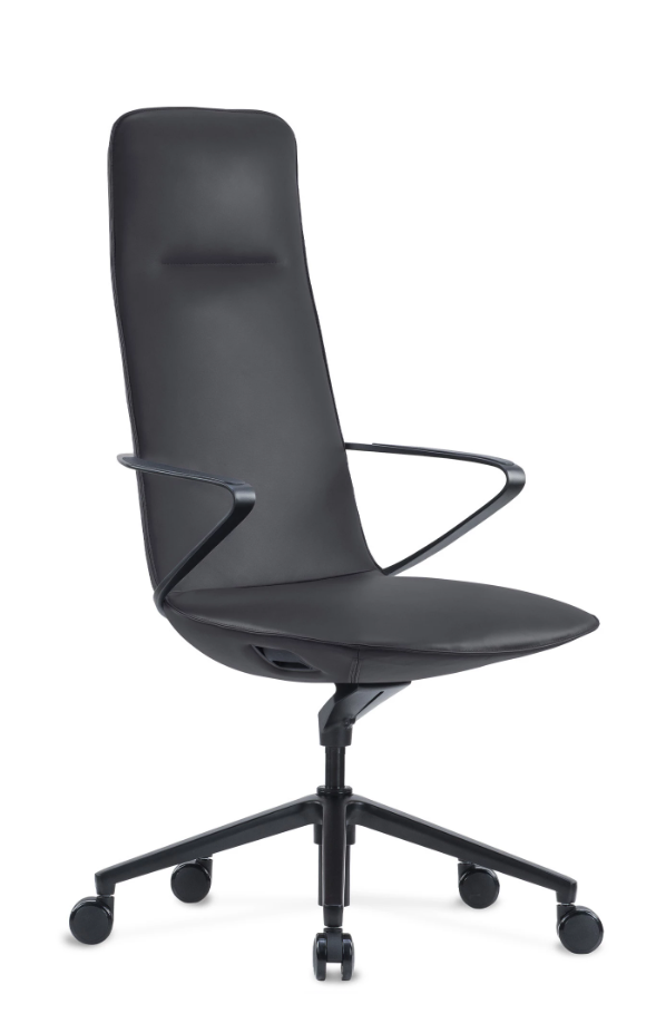 MIYABI fotel gabinetowy czarny, eko-skóra