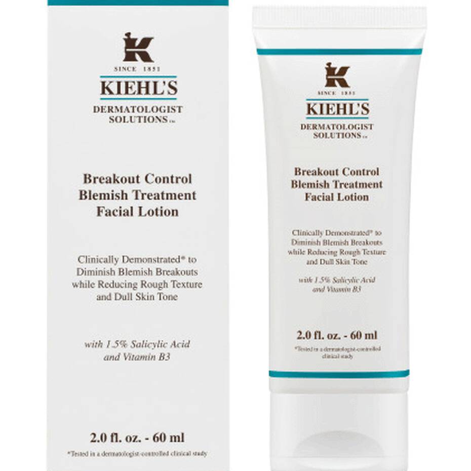 Kiehl's Breakout Control Blemish Treatment Facial Lotion - Emulsja do skóry z niedoskonałościami 60 ml Tubka