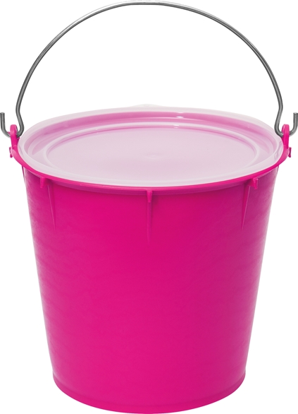 V-Plast V-Plast wiaderko 7l z pokrywką, różowe 24h