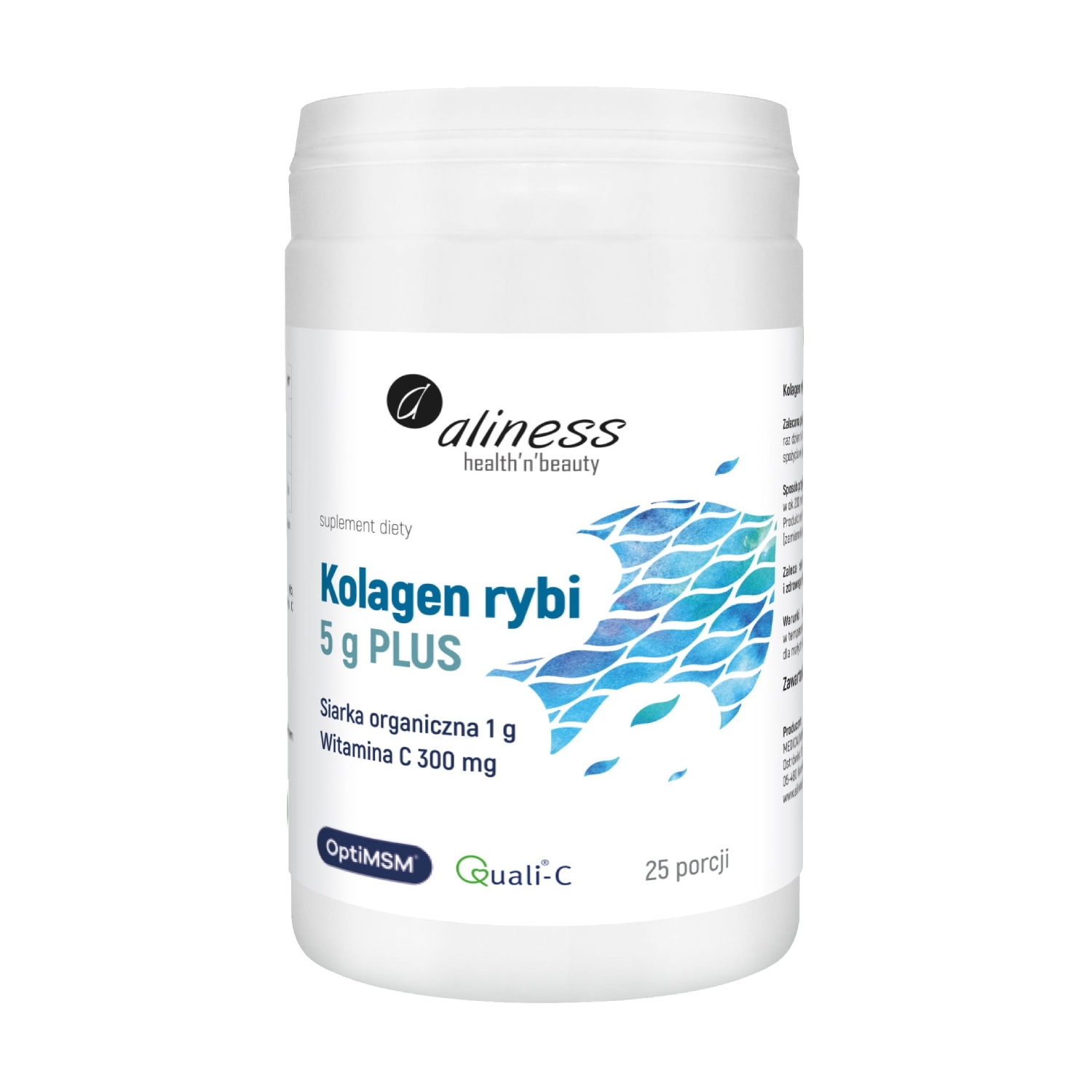 Aliness, kolagen rybi, proszek, 25 porcji