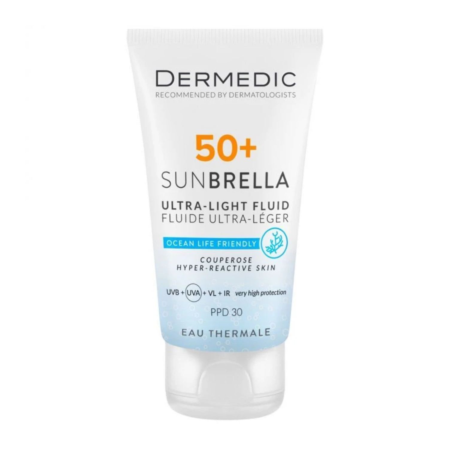 Dermedic sunbrella - ultralekki krem ochronny do skóry naczynkowej spf 50, 40 ml