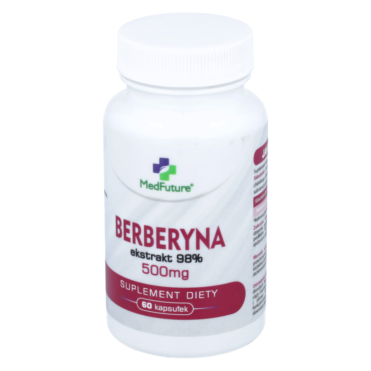 Medfuture berberyna esktrakt 98% 500 mg, 60 kapsułek