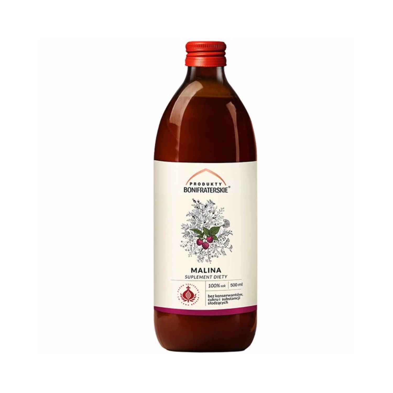 Produkty bonifraterskie malina, 500 ml