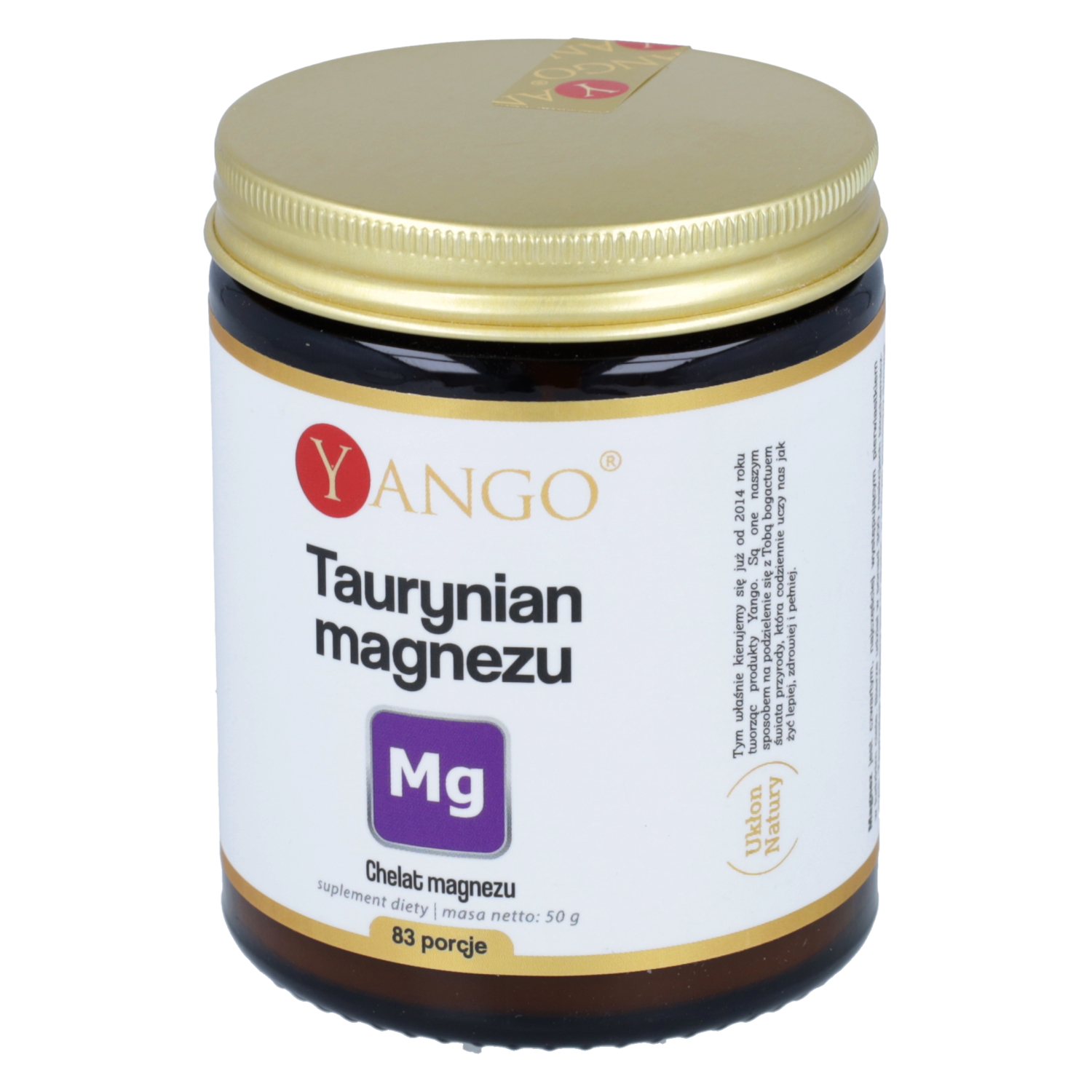 Yango taurynian magnezu, proszek, 50 g