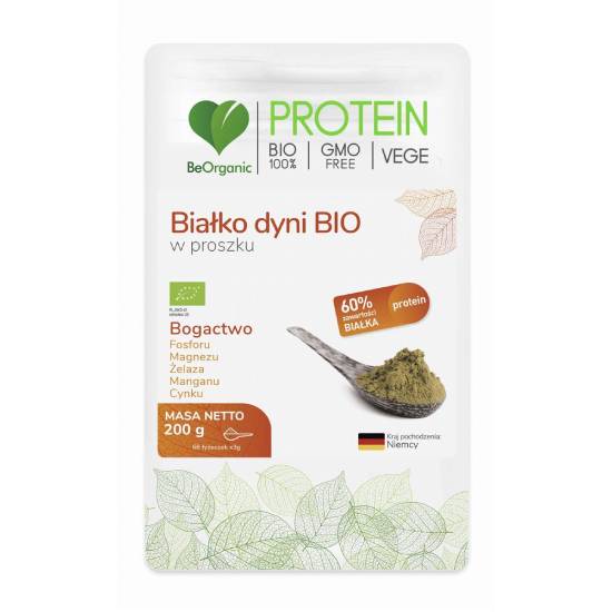 Beorganic - białko dyni bio w proszku, 200 g