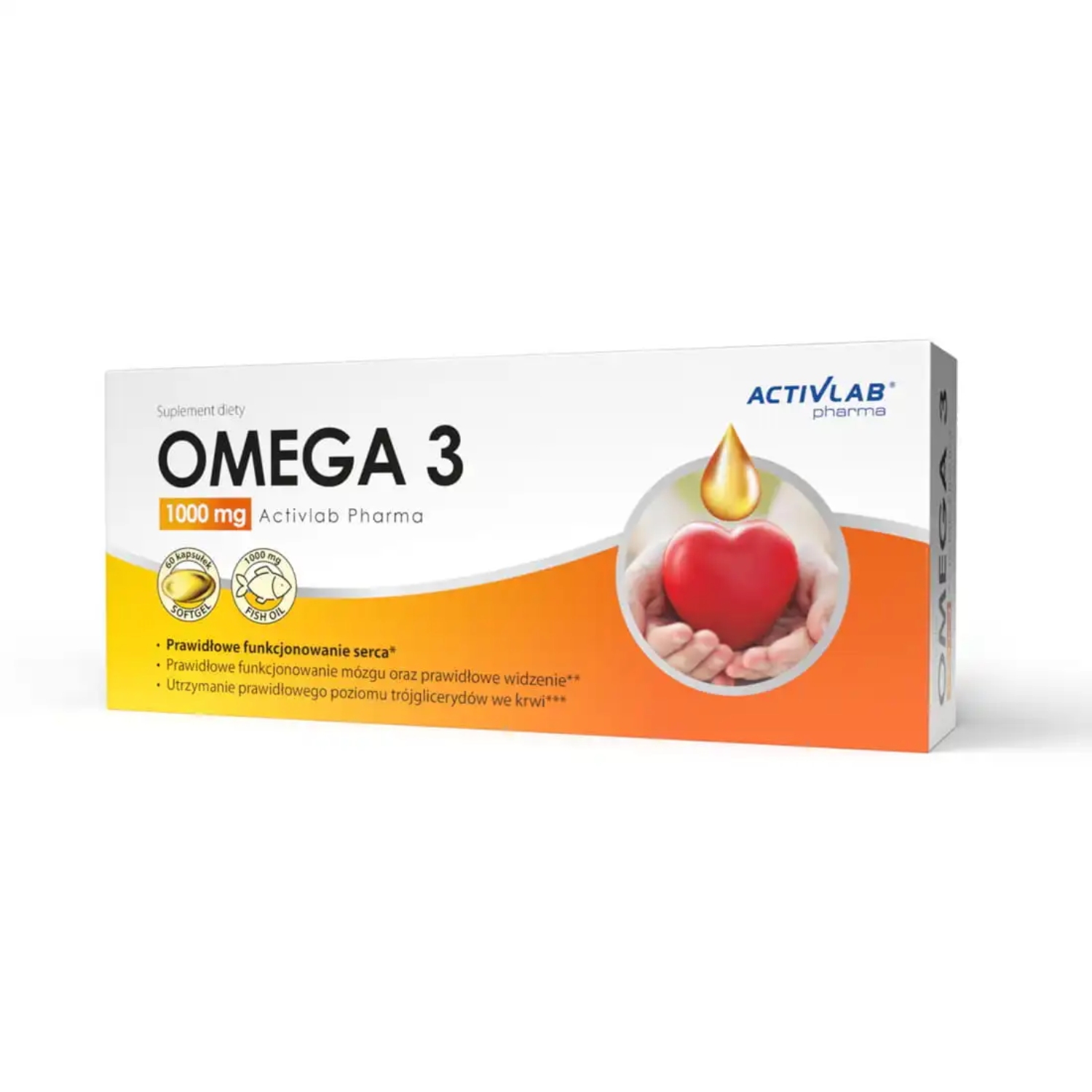 Activlab, omega 3 1000 mg, 60 kapsułek