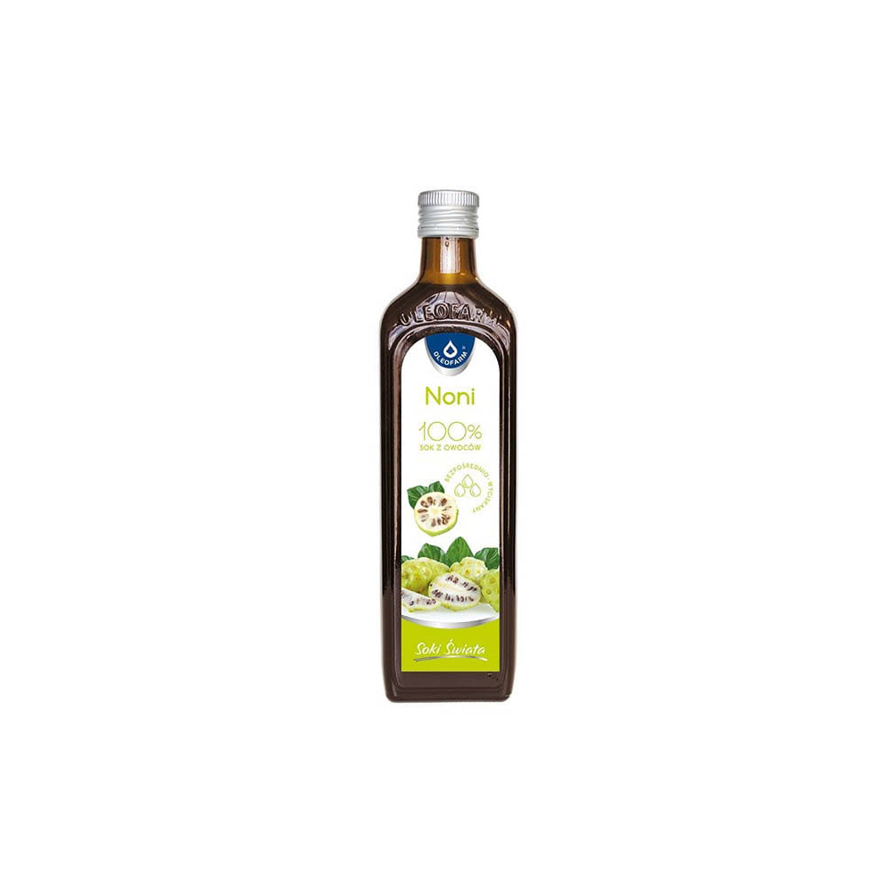 Oleofarm, noni 100% sok z owoców, 490 ml