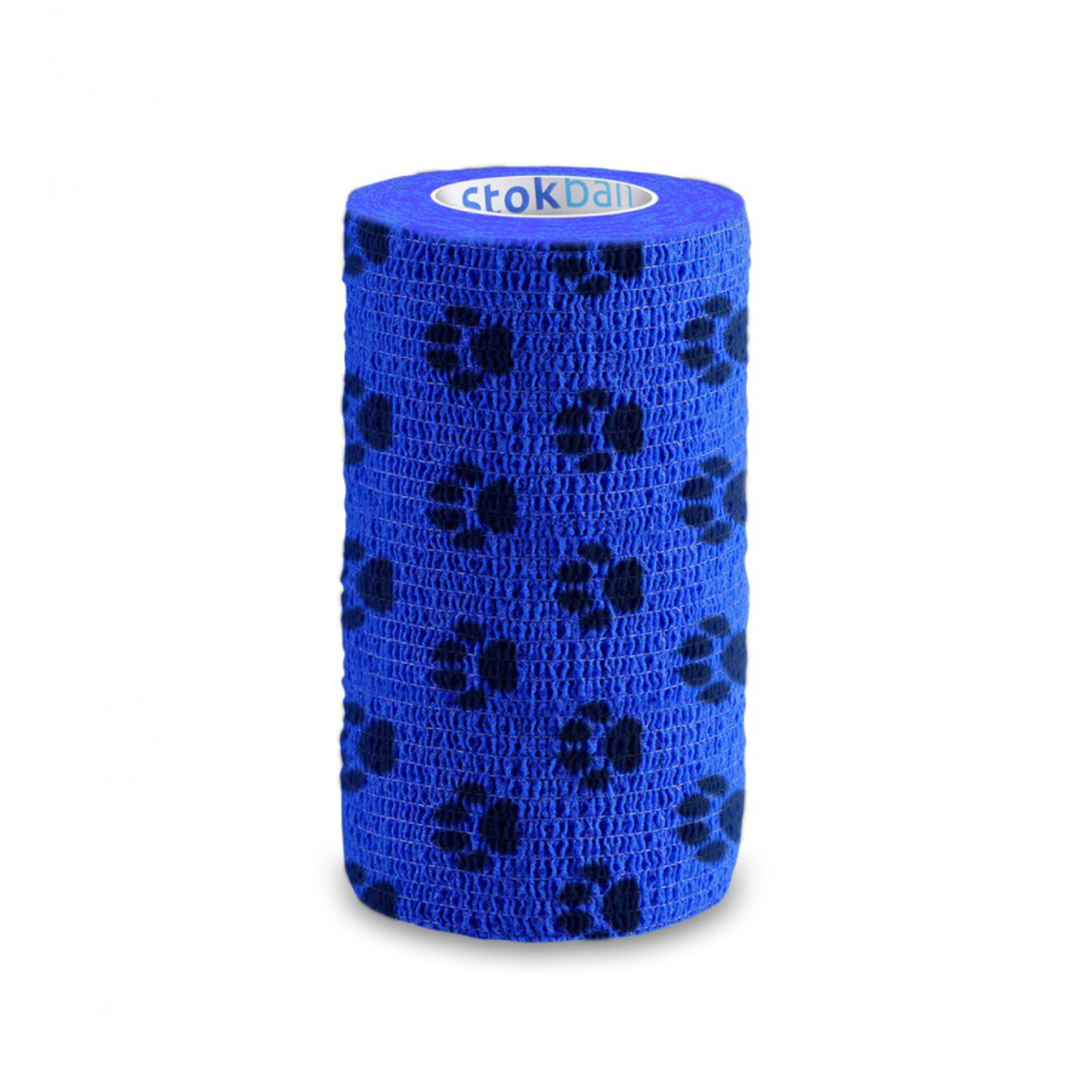 Stokban - samoprzylepny bandaż elastyczny niebieskie łapki, 10 cm x 4,5 m, 1 sztuka