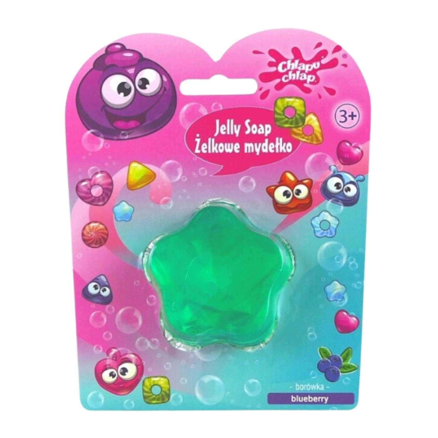 Chlapu chlap - mydełko żelowe, borówka, 1 sztuka