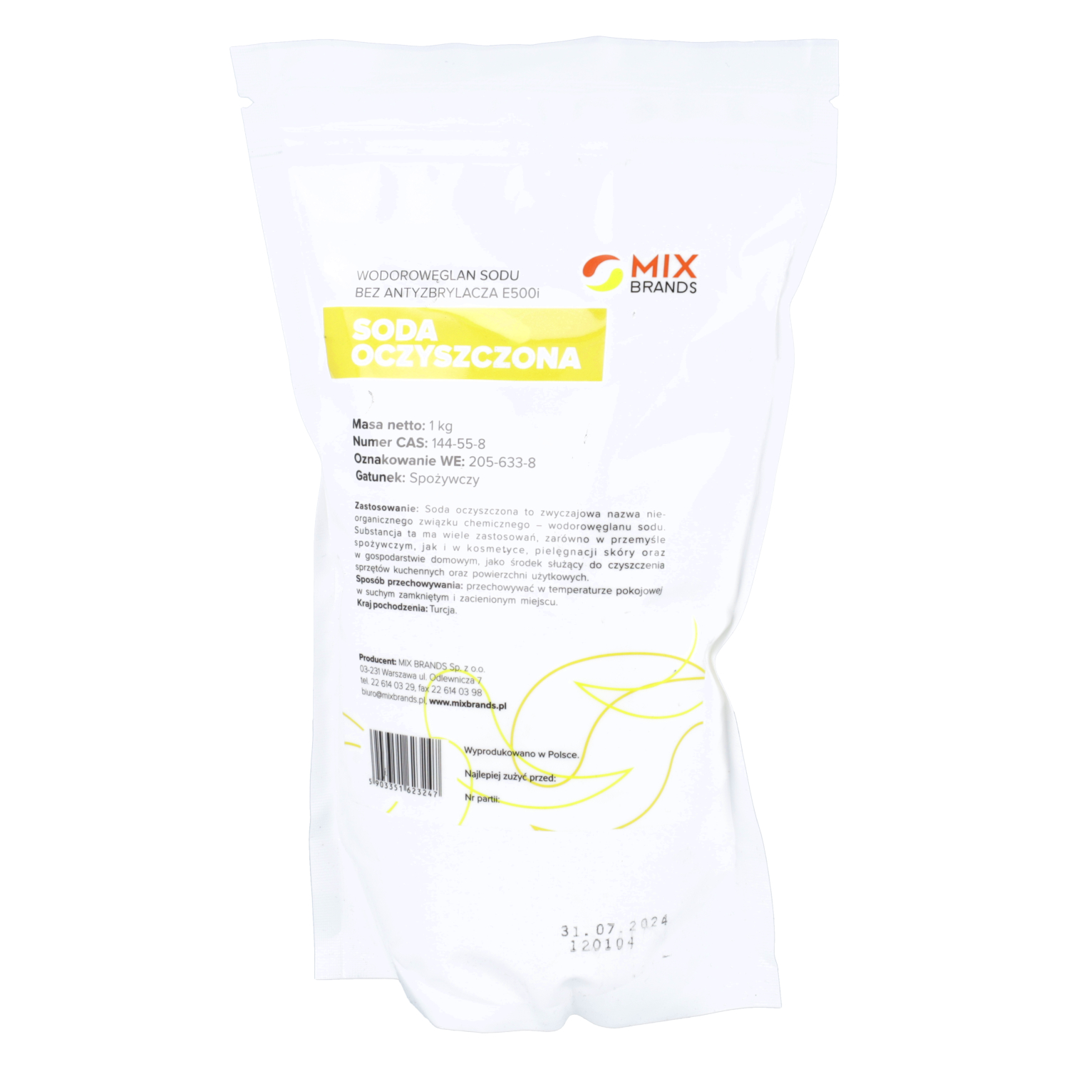 Big nature - soda oczyszczona, 1 kg