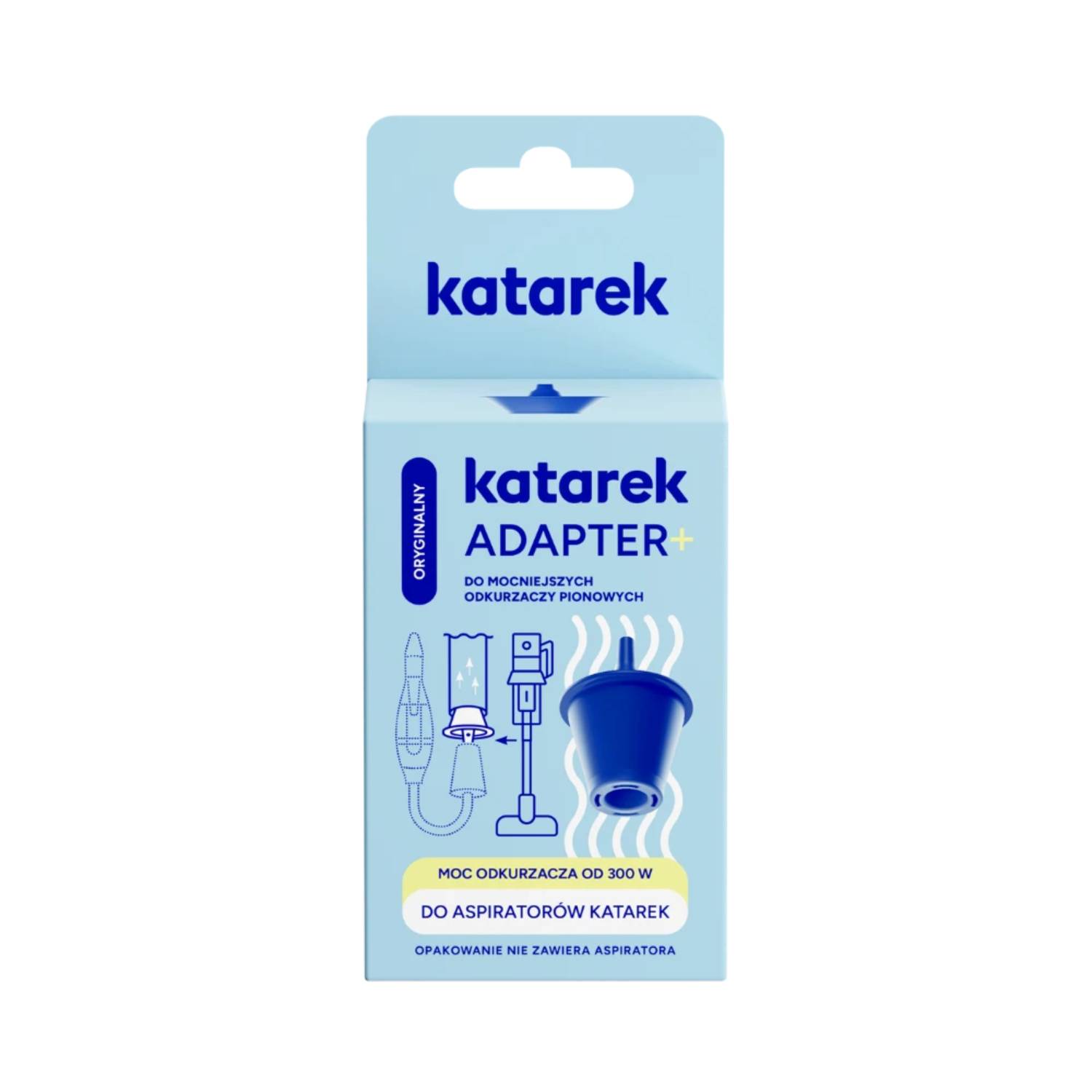 Katarek - adapter+ do mocniejszych odkurzaczy pionowych, 1 sztuka