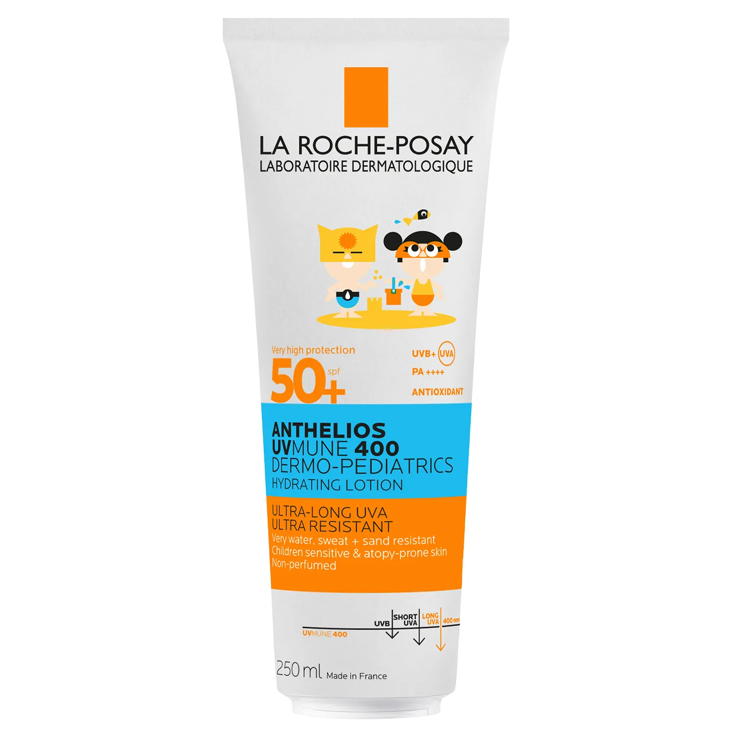 La roche-posay anthelios uvmune 400 dermo-pediatrics - mleczko ochronne dla dzieci, spf 50+, 250 ml